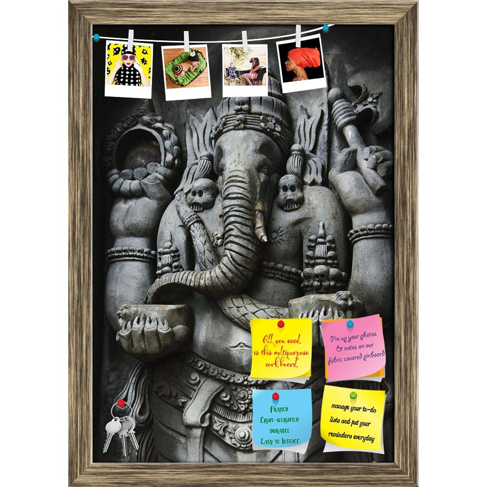 ArtzFolio Ganesha Printed Bulletin Board Notice Pin Board Soft Board | Framed-Bulletin Boards Framed-AZSAO7715637BLB_FR_L-Image Code 5000219 Vishnu Image Folio Pvt Ltd, IC 5000219, ArtzFolio, Bulletin Boards Framed, Places, Religious, Photography, ganesha, printed, bulletin, board, notice, pin, soft, framed, a, statue, one, hindu, gods, carved, style, javanese, art, pin up board, push pin board, extra large cork board, big pin board, notice board, small bulletin board, cork board, wall notice board, giant c