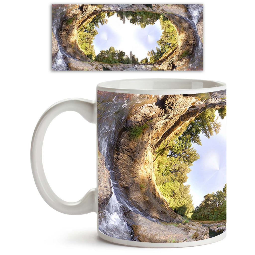 Earhtly Rocky River With Trees & Sky Ceramic Coffee Tea Mug Inside White-Coffee Mugs--IC 5000224 IC 5000224, Abstract Expressionism, Abstracts, Astronomy, Automobiles, Cosmology, God Ram, Hinduism, Landscapes, Nature, Panorama, Scenic, Semi Abstract, Signs and Symbols, Space, Symbols, Transportation, Travel, Vehicles, earhtly, rocky, river, with, trees, sky, ceramic, coffee, tea, mug, inside, white, abstract, ball, beautiful, big, circular, earth, ecology, environment, equirectangular, global, globe, green,