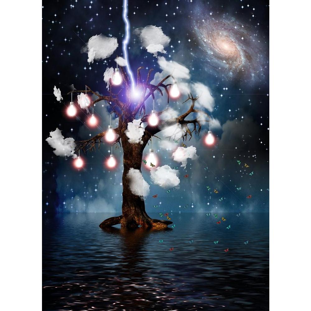 High Resolution Eternal Tree Canvas Painting Synthetic Frame-Paintings MDF Framing-AFF_FR-IC 5000234 IC 5000234, Astronomy, Cities, City Views, Conceptual, Cosmology, Fantasy, Futurism, Religion, Religious, Science Fiction, Signs and Symbols, Space, Spiritual, Stars, Still Life, Symbols, high, resolution, eternal, tree, canvas, painting, synthetic, frame, still, life, soul, ambiance, astral, aura, beautiful, bulb, calm, cluster, concept, cosmic, cosmos, creative, deep, earth, electricity, energy, future, ga