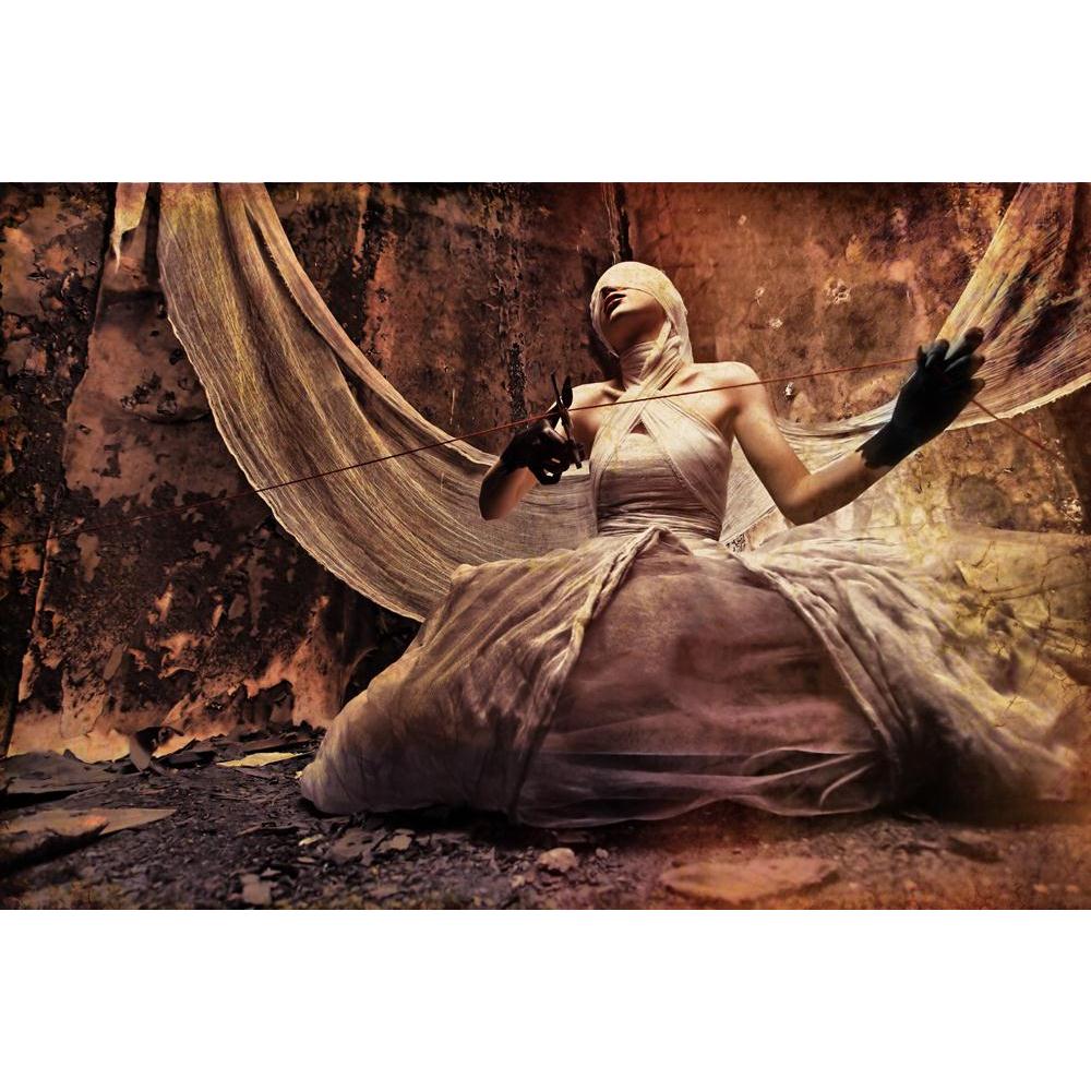 Shot Of A Twilight Girl In White Dress Canvas Painting Synthetic Frame-Paintings MDF Framing-AFF_FR-IC 5000236 IC 5000236, Adult, Black and White, Cinema, Fantasy, Fashion, Gothic, Movies, People, Television, TV Series, White, shot, of, a, twilight, girl, in, dress, canvas, painting, synthetic, frame, hell, woman, bandage, bizarre, blood, bloody, bride, clothes, costume, cruel, dark, death, demon, devil, evil, eyes, face, fear, female, ghost, gloomy, halloween, horror, indoor, lips, mask, movie, mystery, ni