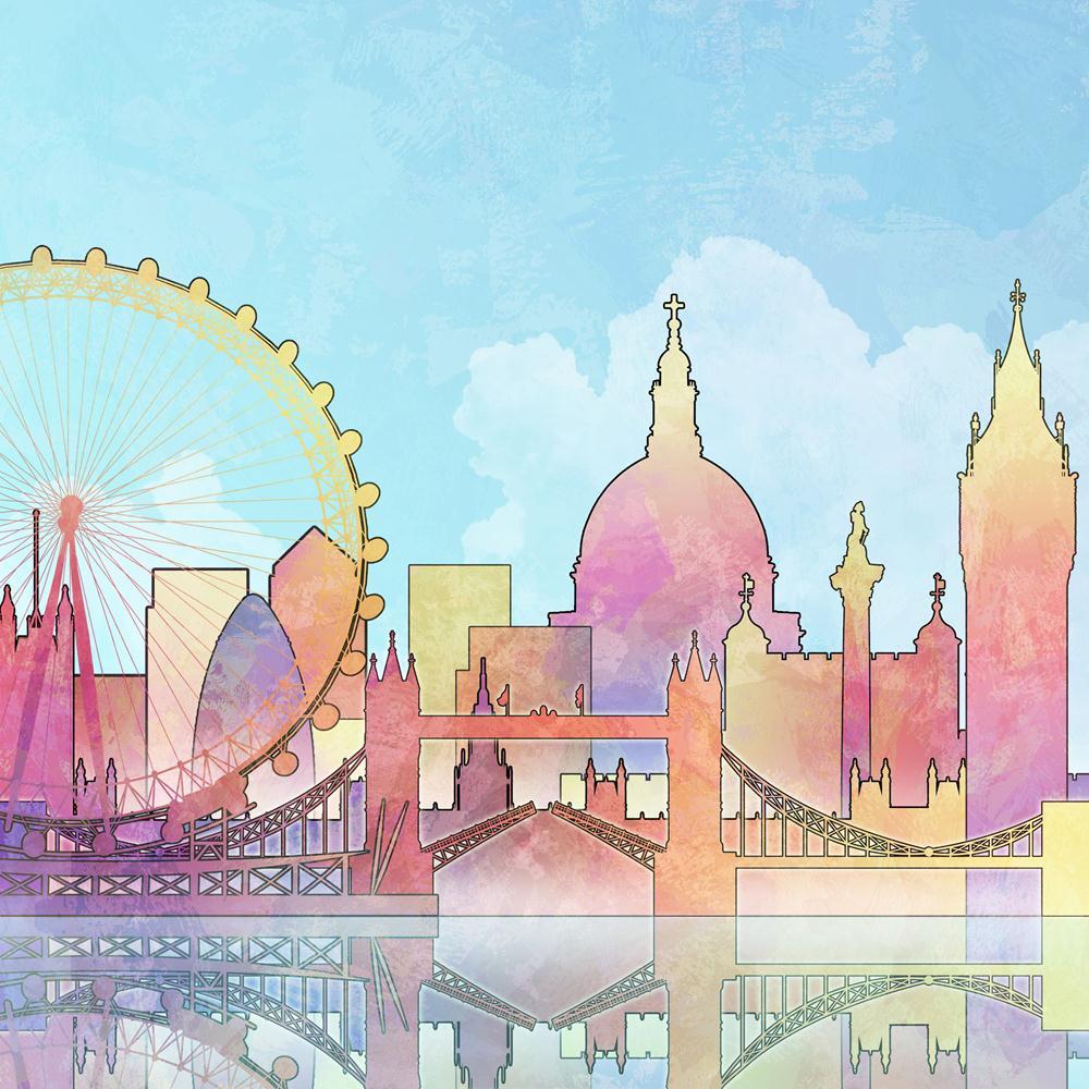 Pitaara Box Cityscape Of London City, UK Peel & Stick Vinyl Wall Sticker-Laminated Wall Stickers-PBART8090958LAM_UN_L-Image Code 5000240 Vishnu Image Folio Pvt Ltd, IC 5000240, Pitaara Box, Laminated Wall Stickers, Places, Digital Art, cityscape, of, london, city, uk, peel, stick, vinyl, wall, sticker, an, artistic, grungy, background, big, ben, britain, cathedral, england, grunge, illustration, landscape, eye, parliament, silhouette, skyline, st, pauls, textured, tower, bridge, westminster, wheel, wall sti