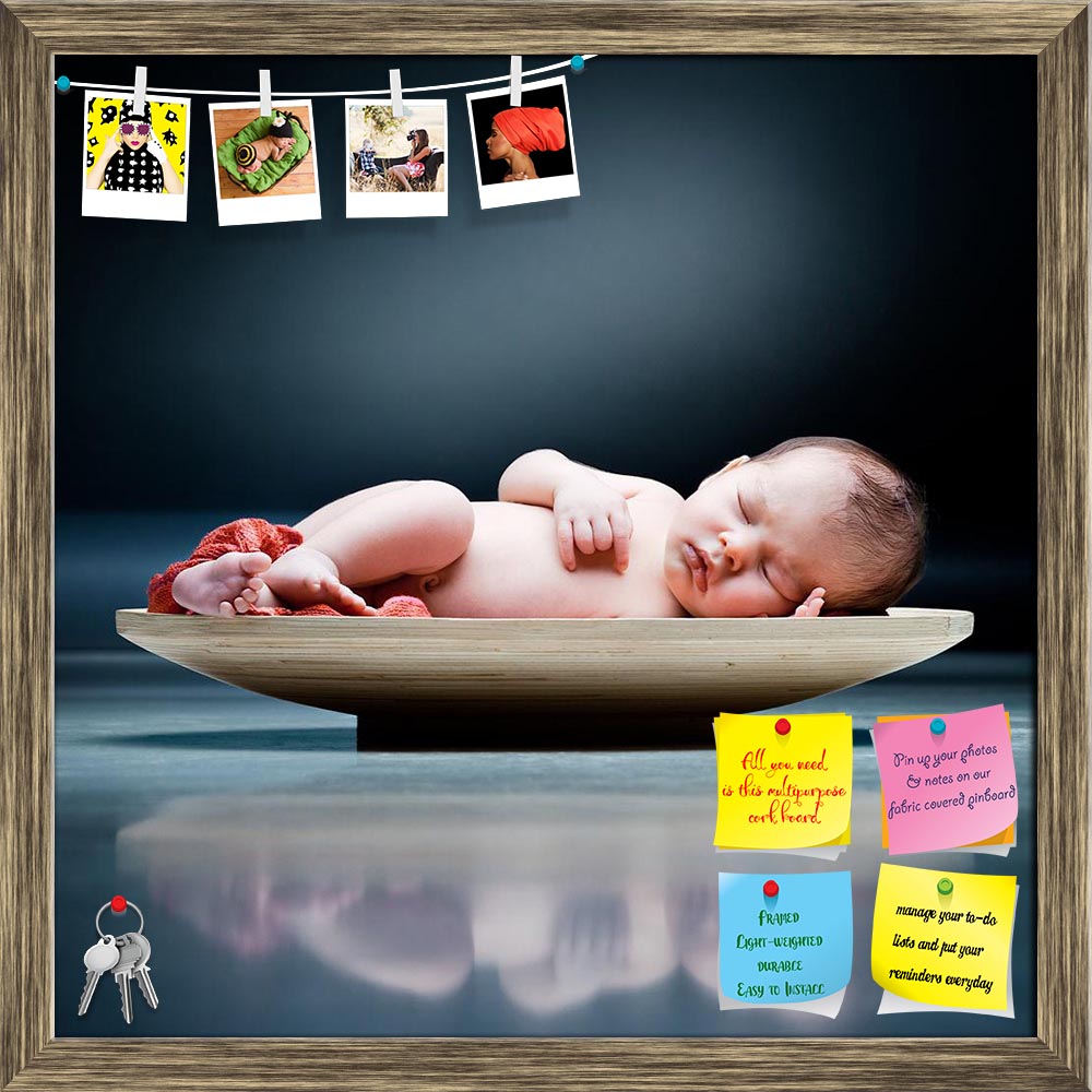 ArtzFolio Baby Sleeping On A Wooden Plate Printed Bulletin Board Notice Pin Board Soft Board | Framed-Bulletin Boards Framed-AZSAO8101609BLB_FR_L-Image Code 5000241 Vishnu Image Folio Pvt Ltd, IC 5000241, ArtzFolio, Bulletin Boards Framed, Kids, Photography, baby, sleeping, on, a, wooden, plate, printed, bulletin, board, notice, pin, soft, framed, two, weeks, old, pin up board, push pin board, extra large cork board, big pin board, notice board, small bulletin board, cork board, wall notice board, giant cor
