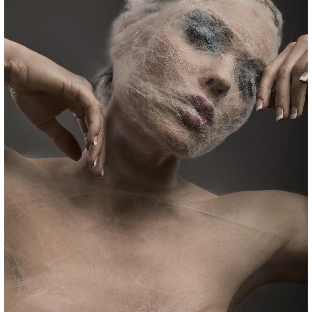 Woman Wraped With Cowebs Canvas Painting Synthetic Frame-Paintings MDF Framing-AFF_FR-IC 5000246 IC 5000246, Art and Paintings, Black and White, Individuals, Portraits, Signs, Signs and Symbols, White, woman, wraped, with, cowebs, canvas, painting, synthetic, frame, age, anxiety, apply, around, bandage, beautiful, beauty, body, botox, care, clinic, copy, cover, dramatic, emotional, excessive, eyes, face, fight, hand, head, hold, hospital, lift, makeup, medication, medicine, obsession, operation, plastic, po