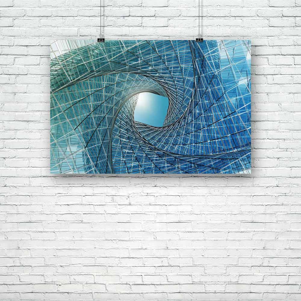 Abstract Tunnel Unframed Paper Poster - Paper Posters Unframed - ArtzFolio.com