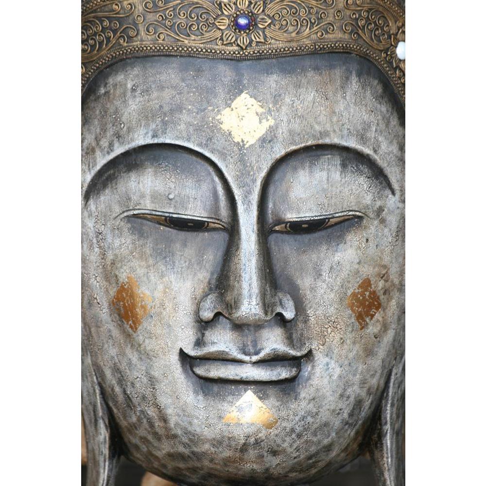 Buddha Face Ornament Bangkok Thailand Canvas Painting Synthetic Frame-Paintings MDF Framing-AFF_FR-IC 5000260 IC 5000260, Ancient, Art and Paintings, Asian, Buddhism, Chinese, Culture, Decorative, Ethnic, God Buddha, Illustrations, Indian, Individuals, Japanese, Portraits, Religion, Religious, Signs, Signs and Symbols, Spiritual, Symbols, Traditional, Travel, Tribal, Vintage, World Culture, Metallic, buddha, face, ornament, bangkok, thailand, canvas, painting, synthetic, frame, antique, art, asia, backgroun