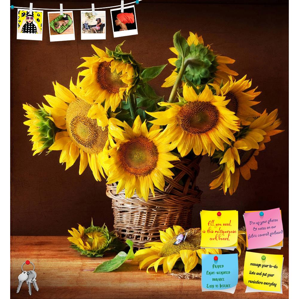 ArtzFolio Sunflower & Butterfly Printed Bulletin Board Notice Pin Board Soft Board | Frameless-Bulletin Boards Frameless-AZSAO8641537BLB_FL_L-Image Code 5000266 Vishnu Image Folio Pvt Ltd, IC 5000266, ArtzFolio, Bulletin Boards Frameless, Floral, Still Life, Photography, sunflower, butterfly, printed, bulletin, board, notice, pin, soft, frameless, still, life, pin up board, push pin board, extra large cork board, big pin board, notice board, small bulletin board, cork board, wall notice board, giant cork bo