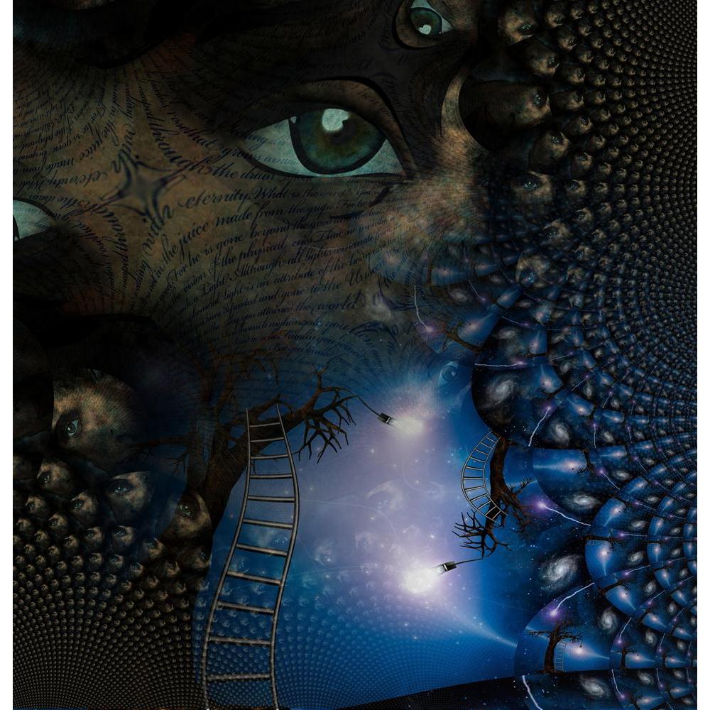 Surreal Abstract With Human Elements Canvas Painting Synthetic Frame-Paintings MDF Framing-AFF_FR-IC 5000279 IC 5000279, Abstract Expressionism, Abstracts, Art and Paintings, Astronomy, Conceptual, Cosmology, Figurative, Nature, Realism, Religion, Religious, Scenic, Semi Abstract, Space, Spiritual, Stars, Surrealism, surreal, abstract, with, human, elements, canvas, painting, synthetic, frame, eye, allegory, art, artistic, believe, cloud, concentrate, concentration, concept, conscious, dada, dali, door, doo