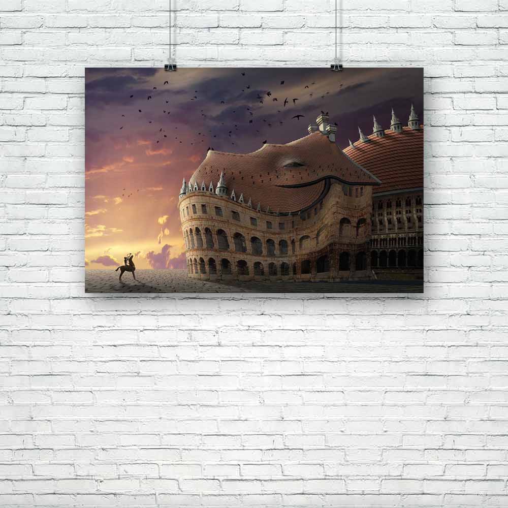 Big Dragon Unframed Paper Poster-Paper Posters Unframed-POS_UN-IC 5000282 IC 5000282, Abstract Expressionism, Abstracts, Art and Paintings, Collages, Digital, Digital Art, Fantasy, Graphic, Landscapes, Nature, Realism, Scenic, Semi Abstract, Signs, Signs and Symbols, Sunrises, Surrealism, big, dragon, unframed, paper, poster, abstract, art, backgrounds, bizarre, cloud, collage, composite, creativity, design, dreams, horseman, illusion, image, landscape, light, magic, montage, mystery, pipe, shadow, sky, sty