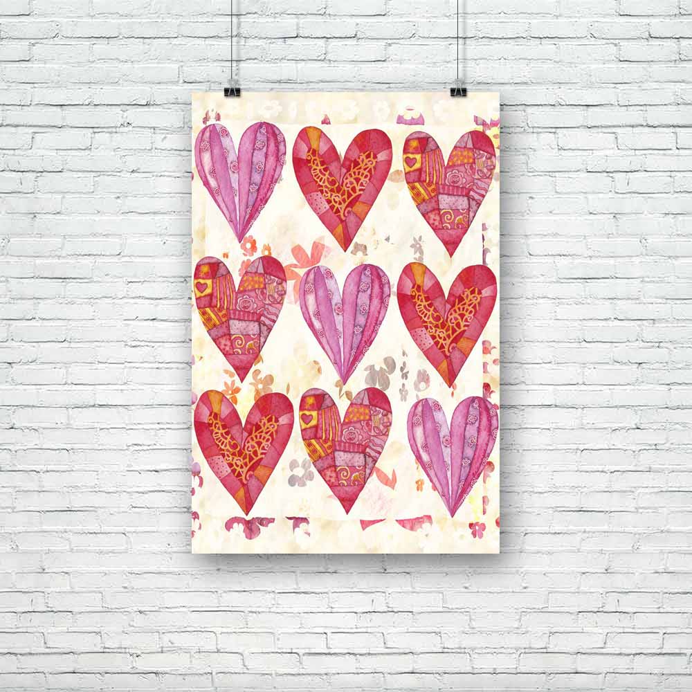 Valentines Day Card Unframed Paper Poster-Paper Posters Unframed-POS_UN-IC 5000284 IC 5000284, Art and Paintings, Decorative, Digital, Digital Art, Drawing, Graphic, Hearts, Holidays, Illustrations, Love, Modern Art, Patterns, Romance, Signs, Signs and Symbols, Symbols, Watercolour, Wedding, valentines, day, card, unframed, paper, poster, art, artwork, background, beautiful, border, celebrate, celebration, clip, color, composition, curve, decoration, design, detail, document, element, february, frame, gift,
