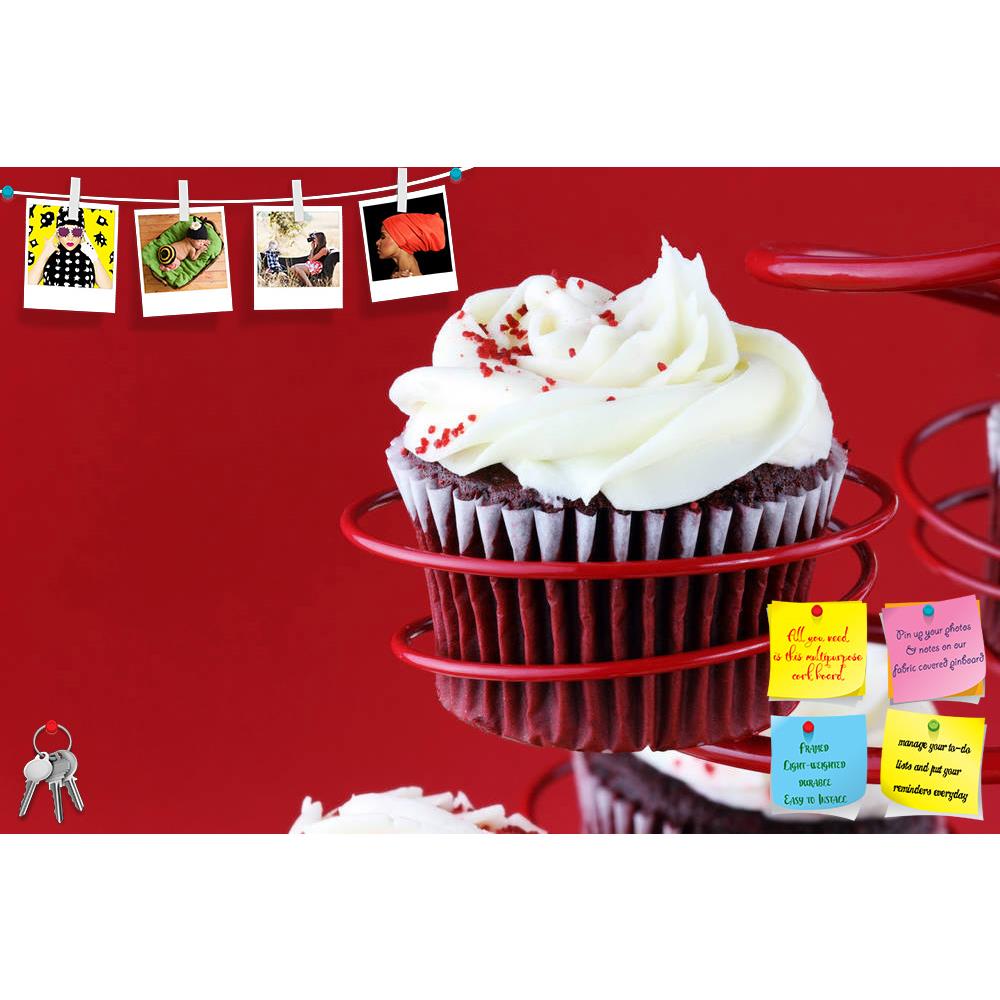 ArtzFolio Photo of Red Velvet Cupcake Printed Bulletin Board Notice Pin Board Soft Board | Frameless-Bulletin Boards Frameless-AZSAO8923319BLB_FL_L-Image Code 5000286 Vishnu Image Folio Pvt Ltd, IC 5000286, ArtzFolio, Bulletin Boards Frameless, Food & Beverage, Photography, photo, of, red, velvet, cupcake, printed, bulletin, board, notice, pin, soft, frameless, holder, against, background, copy, space, included, pin up board, push pin board, extra large cork board, big pin board, notice board, small bulleti
