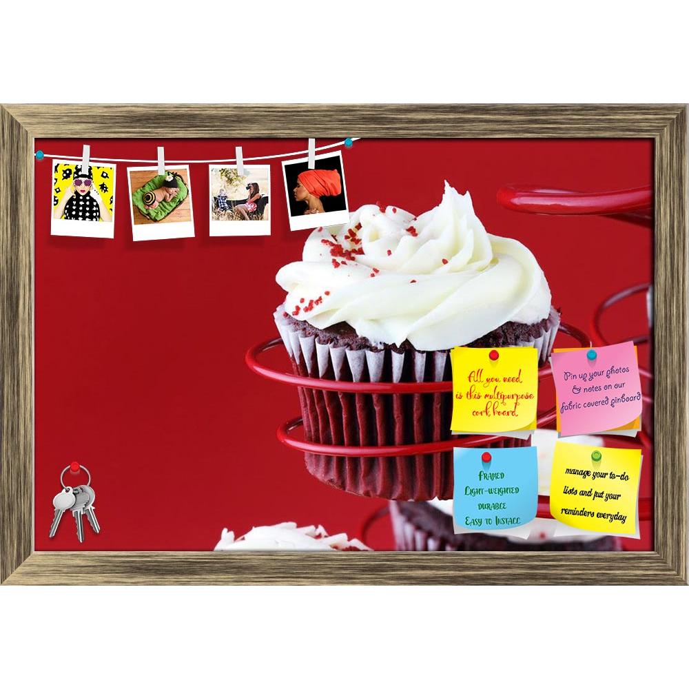 ArtzFolio Photo of Red Velvet Cupcake Printed Bulletin Board Notice Pin Board Soft Board | Framed-Bulletin Boards Framed-AZSAO8923319BLB_FR_L-Image Code 5000286 Vishnu Image Folio Pvt Ltd, IC 5000286, ArtzFolio, Bulletin Boards Framed, Food & Beverage, Photography, photo, of, red, velvet, cupcake, printed, bulletin, board, notice, pin, soft, framed, holder, against, background, copy, space, included, pin up board, push pin board, extra large cork board, big pin board, notice board, small bulletin board, cor