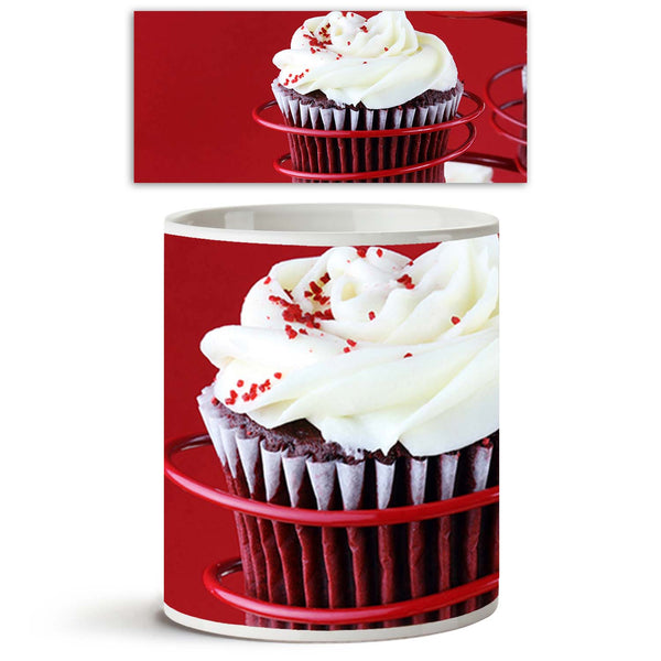 Photo of Red Velvet Cupcake Ceramic Coffee Tea Mug Inside White-Coffee Mugs-MUG-IC 5000286 IC 5000286, Black and White, Cuisine, Food, Food and Beverage, Food and Drink, Love, Photography, Romance, Space, White, photo, of, red, velvet, cupcake, ceramic, coffee, tea, mug, inside, cupcakes, baked, goods, buttercream, cake, stand, cakes, cakestand, candies, candy, chocolate, color, image, copy, copyspace, cream, cheese, dessert, focus, on, foreground, horizontal, icing, indoors, nobody, picture, background, ro