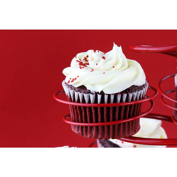 Red Velvet Cupcake Image Unframed Paper Poster-Paper Posters Unframed-POS_UN-IC 5000286 IC 5000286, Black and White, Cuisine, Food, Food and Beverage, Food and Drink, Love, Photography, Romance, Space, White, red, velvet, cupcake, image, unframed, paper, wall, poster, cupcakes, baked, goods, buttercream, cake, stand, cakes, cakestand, candies, candy, chocolate, color, copy, copyspace, cream, cheese, dessert, focus, on, foreground, horizontal, icing, indoors, nobody, photo, picture, background, romantic, sel