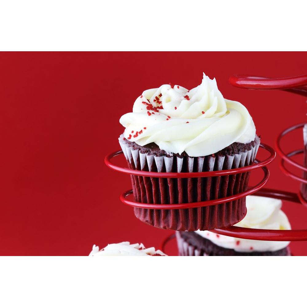 Photo of Red Velvet Cupcake Canvas Painting Synthetic Frame-Paintings MDF Framing-AFF_FR-IC 5000286 IC 5000286, Black and White, Cuisine, Food, Food and Beverage, Food and Drink, Love, Photography, Romance, Space, White, photo, of, red, velvet, cupcake, canvas, painting, synthetic, frame, cupcakes, baked, goods, buttercream, cake, stand, cakes, cakestand, candies, candy, chocolate, color, image, copy, copyspace, cream, cheese, dessert, focus, on, foreground, horizontal, icing, indoors, nobody, picture, back