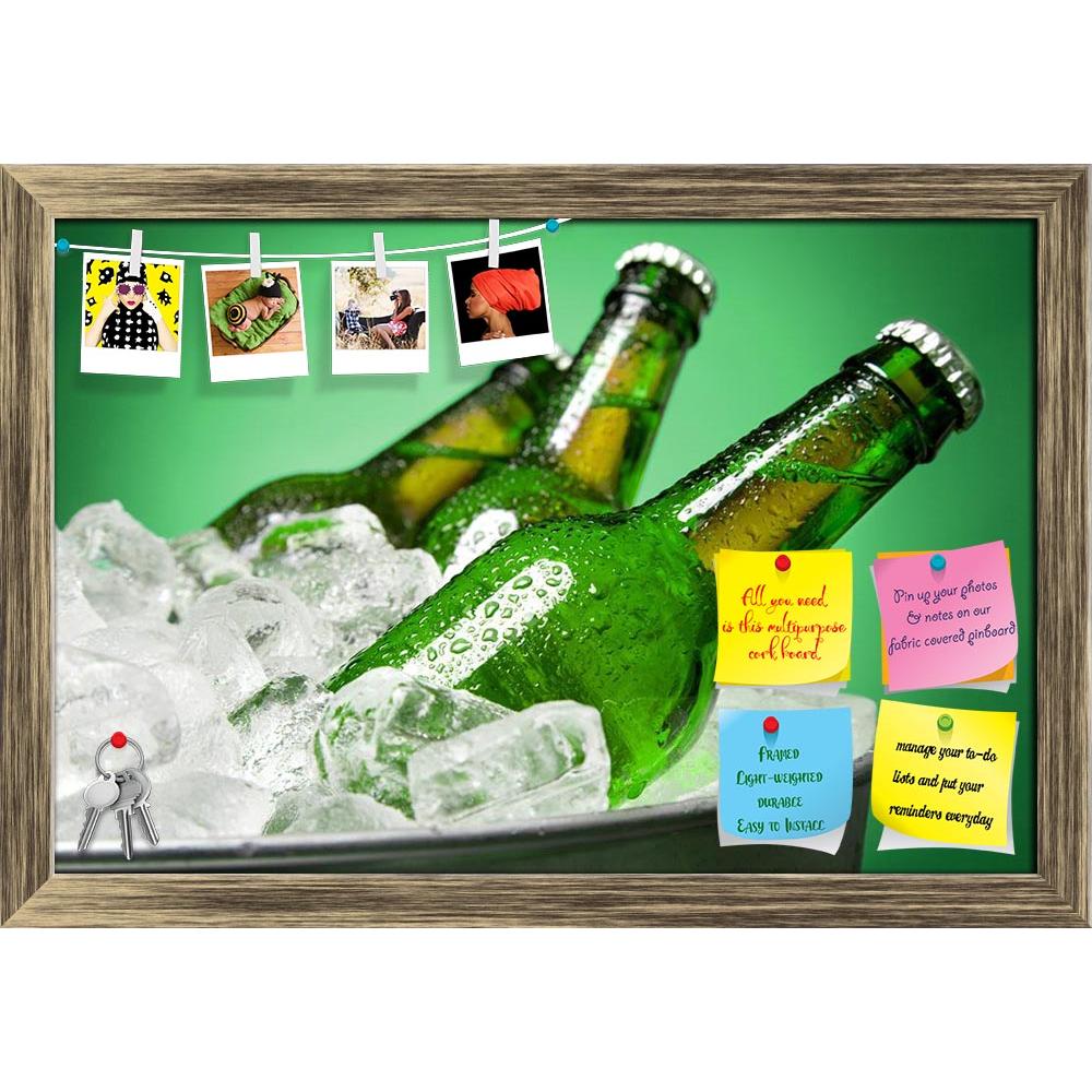 ArtzFolio Beer Bottles D2 Printed Bulletin Board Notice Pin Board Soft Board | Framed-Bulletin Boards Framed-AZSAO9026364BLB_FR_L-Image Code 5000291 Vishnu Image Folio Pvt Ltd, IC 5000291, ArtzFolio, Bulletin Boards Framed, Food & Beverage, Photography, beer, bottles, d2, printed, bulletin, board, notice, pin, soft, framed, three, green, chilling, ice, tub, against, background, pin up board, push pin board, extra large cork board, big pin board, notice board, small bulletin board, cork board, wall notice bo