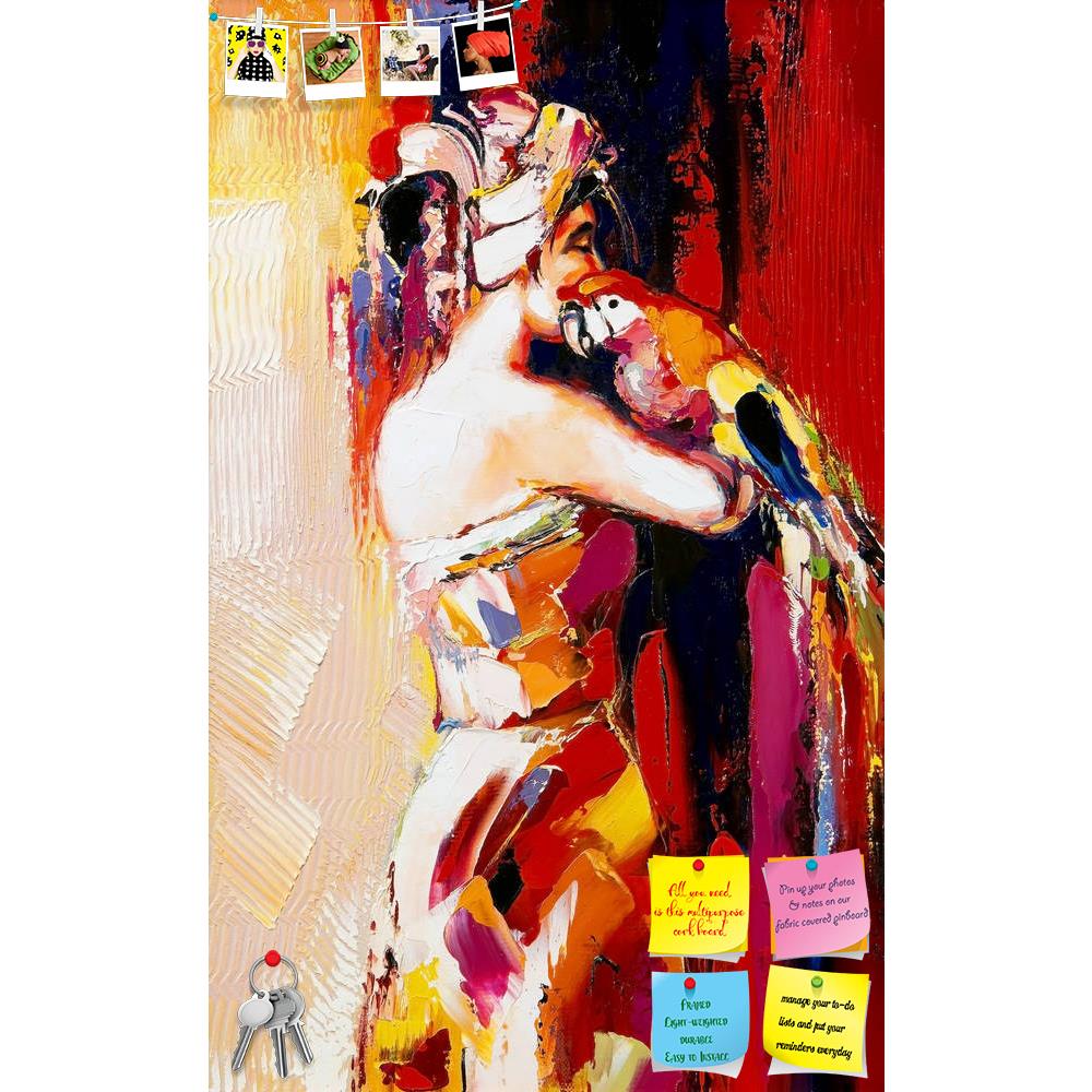 ArtzFolio Portrait Of The Woman With A Parrot Printed Bulletin Board Notice Pin Board Soft Board | Frameless-Bulletin Boards Frameless-AZSAO9320085BLB_FL_L-Image Code 5000314 Vishnu Image Folio Pvt Ltd, IC 5000314, ArtzFolio, Bulletin Boards Frameless, Birds, Figurative, Fine Art Reprint, portrait, of, the, woman, with, a, parrot, printed, bulletin, board, notice, pin, soft, frameless, pin up board, push pin board, extra large cork board, big pin board, notice board, small bulletin board, cork board, wall n