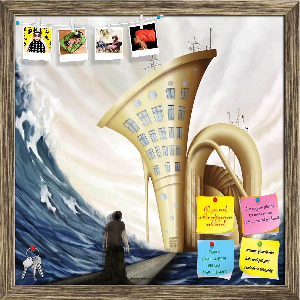 ArtzFolio Man Standing On Bridge Near Tuba House In Ocean Printed Bulletin Board Notice Pin Board Soft Board | Framed-Bulletin Boards Framed-AZSAO9328896BLB_FR_L-Image Code 5000317 Vishnu Image Folio Pvt Ltd, IC 5000317, ArtzFolio, Bulletin Boards Framed, Surrealism, Fine Art Reprint, man, standing, on, bridge, near, tuba, house, in, ocean, printed, bulletin, board, notice, pin, soft, framed, fantasy, world, digital, painting, pin up board, push pin board, extra large cork board, big pin board, notice board