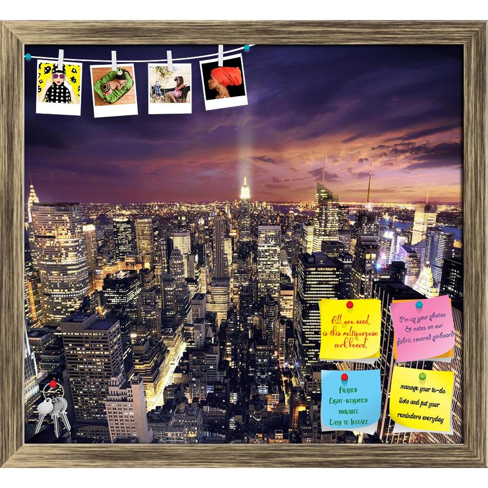 ArtzFolio Big Apple After Sunset, Manhattan, New York, USA D2 Printed Bulletin Board Notice Pin Board Soft Board | Framed-Bulletin Boards Framed-AZSAO9332431BLB_FR_L-Image Code 5000320 Vishnu Image Folio Pvt Ltd, IC 5000320, ArtzFolio, Bulletin Boards Framed, Places, Photography, big, apple, after, sunset, manhattan, new, york, usa, d2, printed, bulletin, board, notice, pin, soft, framed, night, aerial, america, architecture, avenue, buildings, built, city, cityscape, crowded, district, downtown, empire, ex