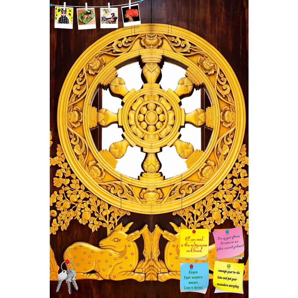 ArtzFolio Buddhist Wheel Printed Bulletin Board Notice Pin Board Soft Board | Frameless-Bulletin Boards Frameless-AZSAO9410157BLB_FL_L-Image Code 5000327 Vishnu Image Folio Pvt Ltd, IC 5000327, ArtzFolio, Bulletin Boards Frameless, Places, Religious, Photography, buddhist, wheel, printed, bulletin, board, notice, pin, soft, frameless, pin up board, push pin board, extra large cork board, big pin board, notice board, small bulletin board, cork board, wall notice board, giant cork board, bulletin board, offic