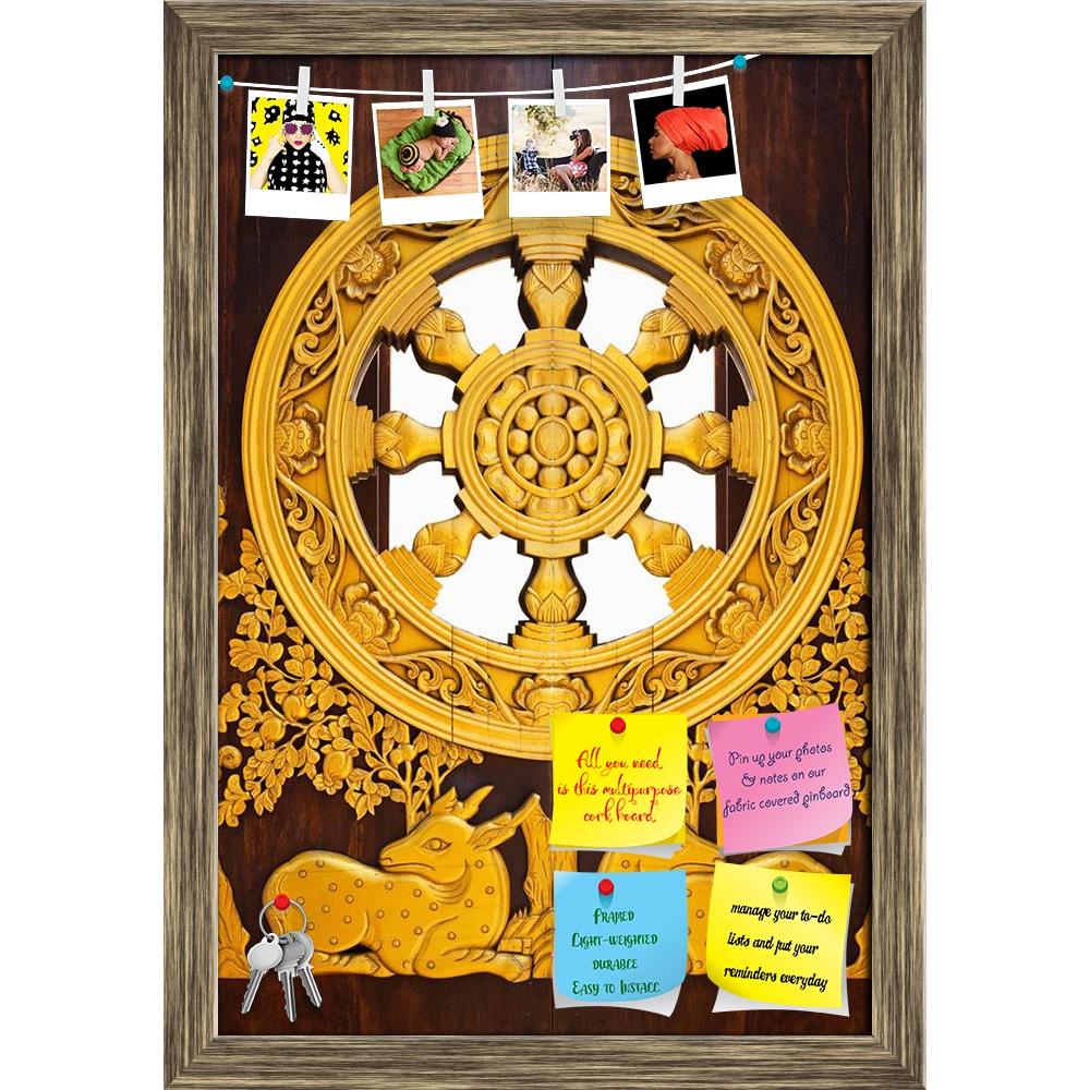 ArtzFolio Buddhist Wheel Printed Bulletin Board Notice Pin Board Soft Board | Framed-Bulletin Boards Framed-AZSAO9410157BLB_FR_L-Image Code 5000327 Vishnu Image Folio Pvt Ltd, IC 5000327, ArtzFolio, Bulletin Boards Framed, Places, Religious, Photography, buddhist, wheel, printed, bulletin, board, notice, pin, soft, framed, pin up board, push pin board, extra large cork board, big pin board, notice board, small bulletin board, cork board, wall notice board, giant cork board, bulletin board, office notice boa