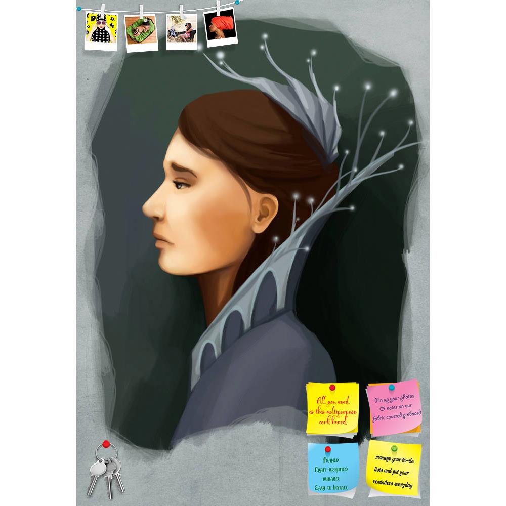 ArtzFolio Young Brunette Woman D1 Printed Bulletin Board Notice Pin Board Soft Board | Frameless-Bulletin Boards Frameless-AZSAO9452212BLB_FL_L-Image Code 5000332 Vishnu Image Folio Pvt Ltd, IC 5000332, ArtzFolio, Bulletin Boards Frameless, Kids, Fine Art Reprint, young, brunette, woman, d1, printed, bulletin, board, notice, pin, soft, frameless, collar, portrait, digital, painting, pin up board, push pin board, extra large cork board, big pin board, notice board, small bulletin board, cork board, wall noti