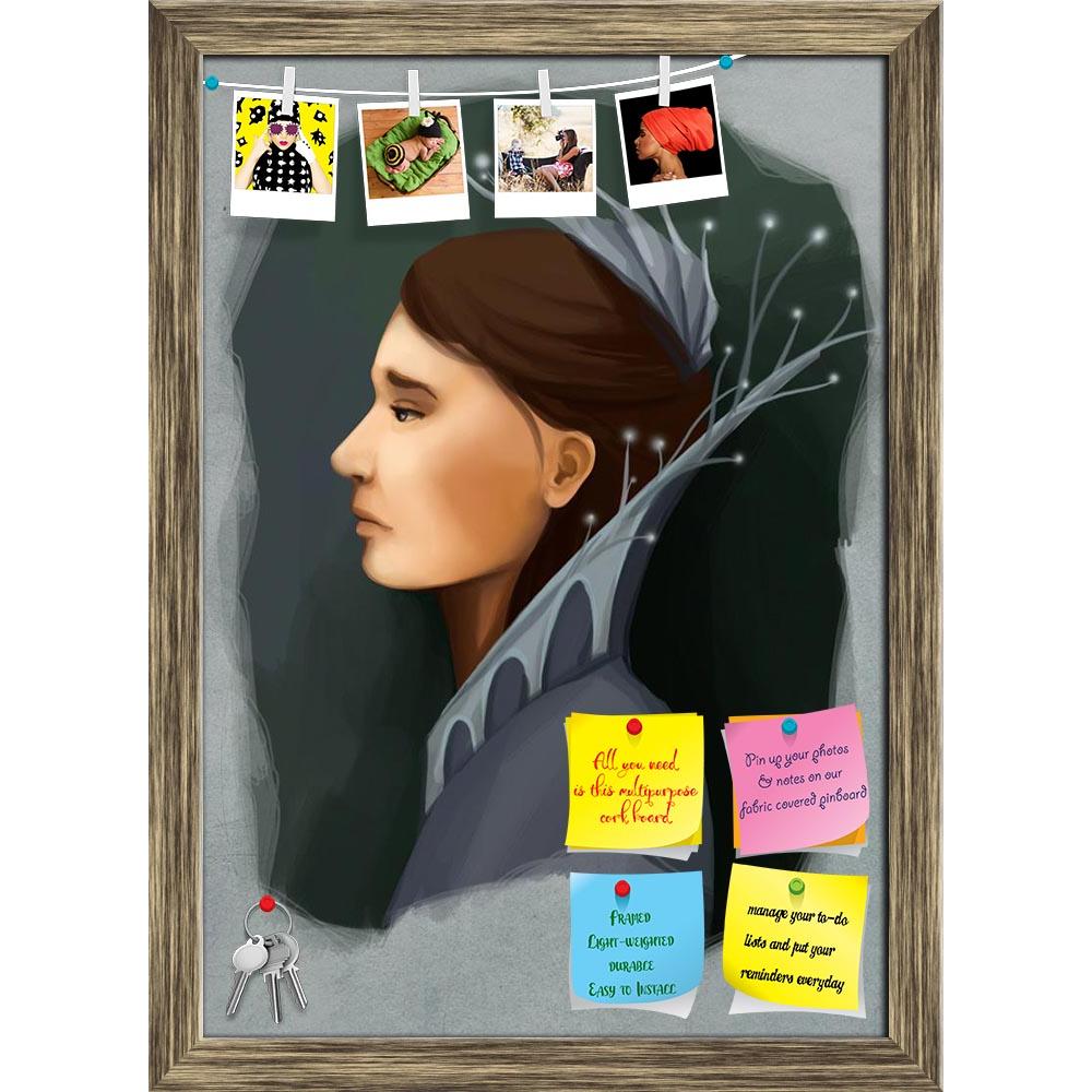 ArtzFolio Young Brunette Woman D1 Printed Bulletin Board Notice Pin Board Soft Board | Framed-Bulletin Boards Framed-AZSAO9452212BLB_FR_L-Image Code 5000332 Vishnu Image Folio Pvt Ltd, IC 5000332, ArtzFolio, Bulletin Boards Framed, Kids, Fine Art Reprint, young, brunette, woman, d1, printed, bulletin, board, notice, pin, soft, framed, collar, portrait, digital, painting, pin up board, push pin board, extra large cork board, big pin board, notice board, small bulletin board, cork board, wall notice board, gi