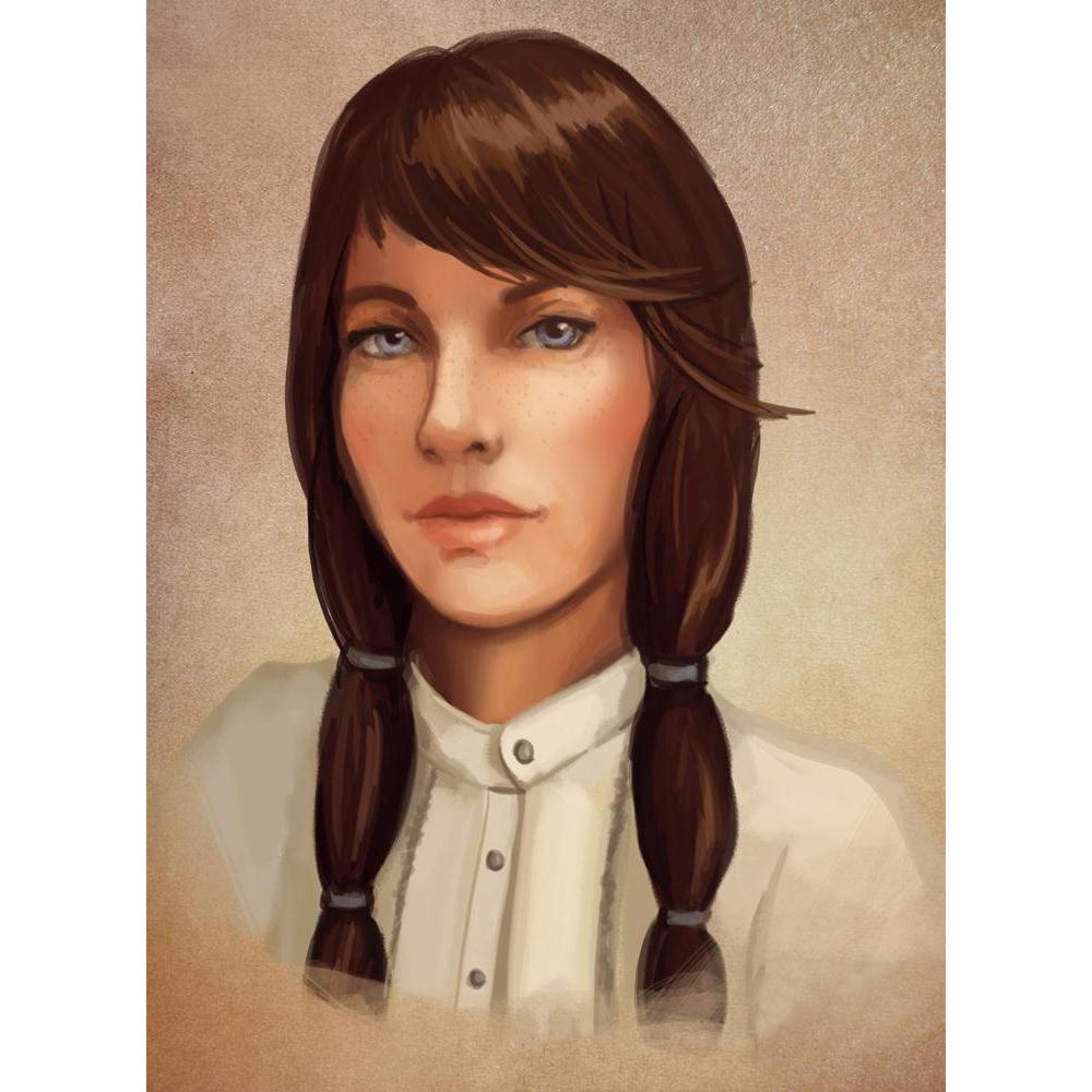 Young Brunette Woman Canvas Painting Synthetic Frame-Paintings MDF Framing-AFF_FR-IC 5000336 IC 5000336, Adult, Art and Paintings, Digital, Digital Art, Drawing, Graphic, Illustrations, Individuals, Paintings, People, Portraits, young, brunette, woman, canvas, painting, synthetic, frame, alone, art, attractive, beauty, character, color, draw, face, female, girl, hair, head, illustration, long, look, one, paint, person, portrait, serious, shirt, artzfolio, wall decor for living room, wall frames for living r