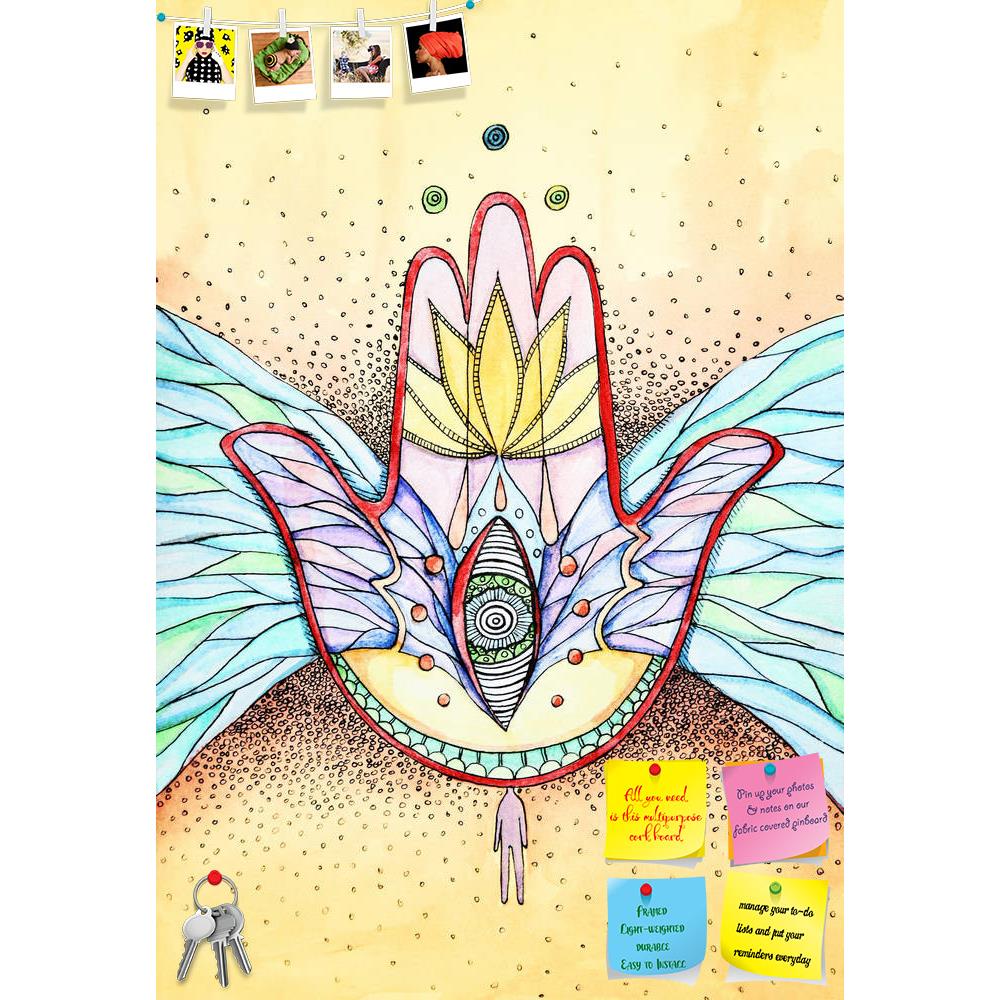 ArtzFolio Abstract Hamsa Hand With Wings & Eye Printed Bulletin Board Notice Pin Board Soft Board | Frameless-Bulletin Boards Frameless-AZSAO9452242BLB_FL_L-Image Code 5000338 Vishnu Image Folio Pvt Ltd, IC 5000338, ArtzFolio, Bulletin Boards Frameless, Abstract, Fine Art Reprint, hamsa, hand, with, wings, eye, printed, bulletin, board, notice, pin, soft, frameless, ink, watercolor, pin up board, push pin board, extra large cork board, big pin board, notice board, small bulletin board, cork board, wall noti