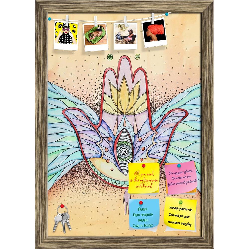 ArtzFolio Abstract Hamsa Hand With Wings & Eye Printed Bulletin Board Notice Pin Board Soft Board | Framed-Bulletin Boards Framed-AZSAO9452242BLB_FR_L-Image Code 5000338 Vishnu Image Folio Pvt Ltd, IC 5000338, ArtzFolio, Bulletin Boards Framed, Abstract, Fine Art Reprint, hamsa, hand, with, wings, eye, printed, bulletin, board, notice, pin, soft, framed, ink, watercolor, pin up board, push pin board, extra large cork board, big pin board, notice board, small bulletin board, cork board, wall notice board, gi