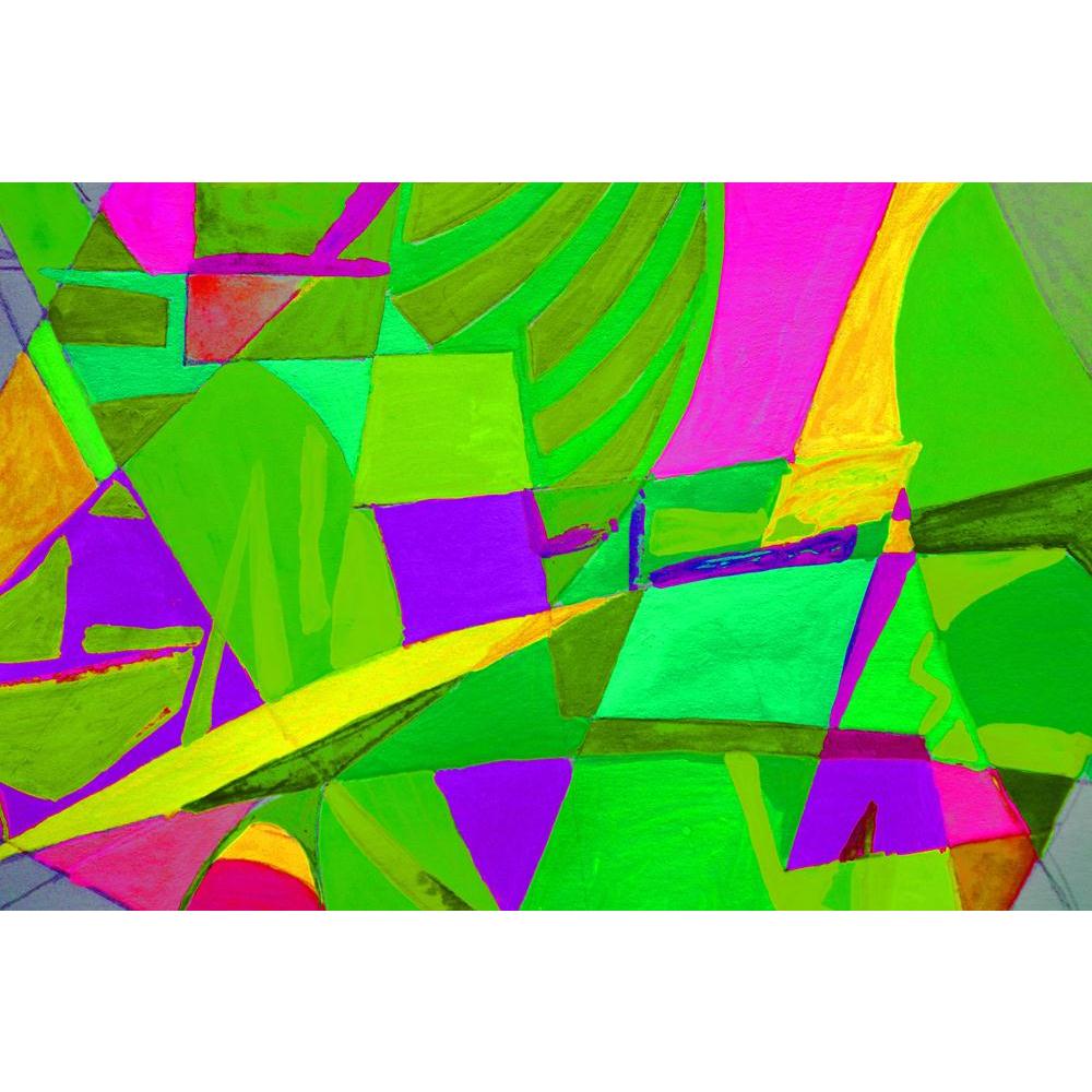 Abstract Canvas Painting Synthetic Frame - Paintings MDF Framing - ArtzFolio.com