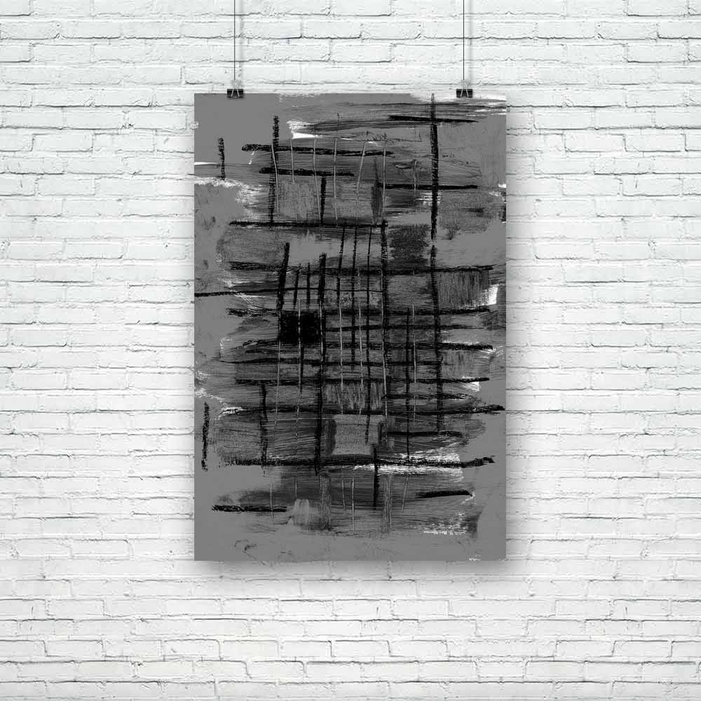 Abstract Grid D1 Unframed Paper Poster - Paper Posters Unframed - ArtzFolio.com