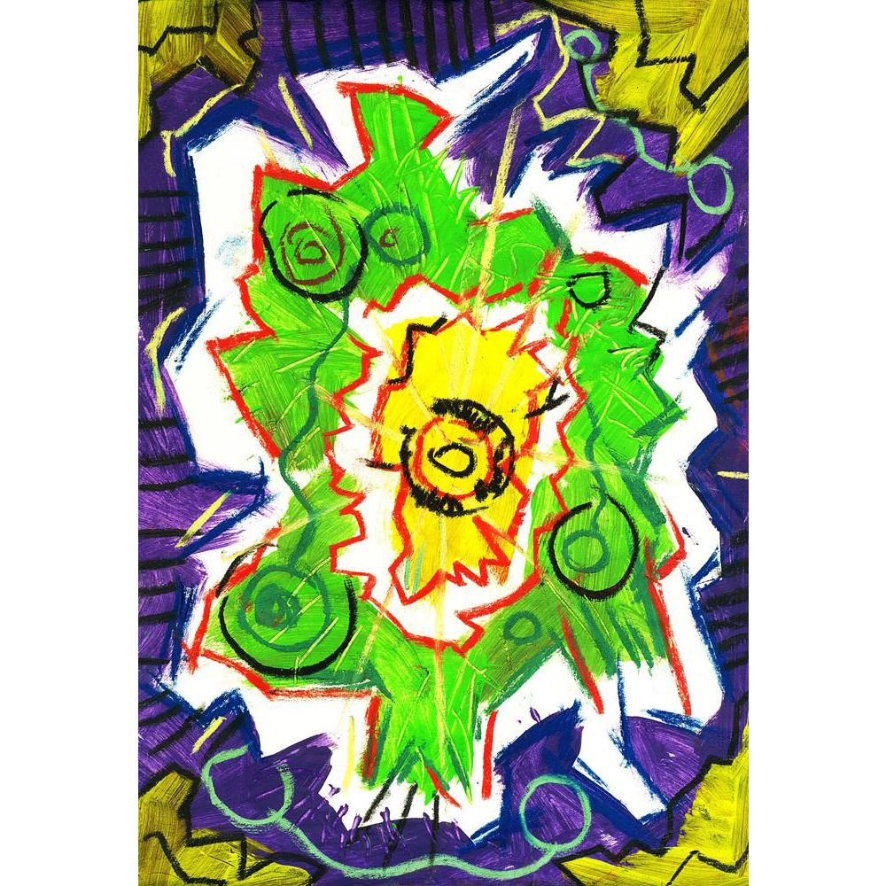 Abstract Canvas Painting Synthetic Frame - Paintings MDF Framing - ArtzFolio.com