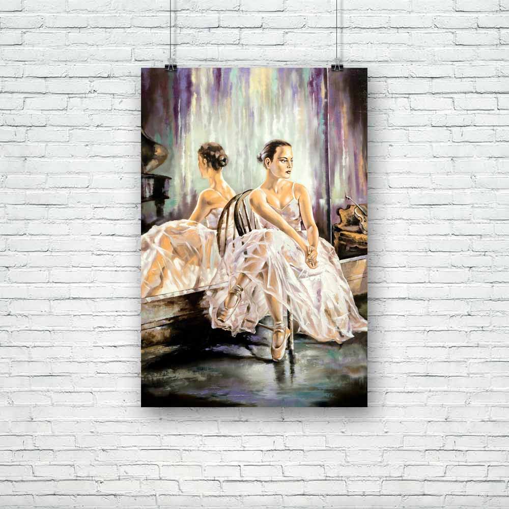 The Ballerina Sitting Near A Mirror Unframed Paper Poster-Paper Posters Unframed-POS_UN-IC 5000362 IC 5000362, Art and Paintings, Drawing, Geometric Abstraction, Nature, Paintings, Scenic, the, ballerina, sitting, near, a, mirror, unframed, paper, poster, oil, painting, canvas, ballet, abstraction, art, artist, brushes, color, dancer, dress, interior, model, nostalgia, paints, performance, picture, reflection, registration, sight, violin, artzfolio, posters, wall posters, posters for room, posters for room 