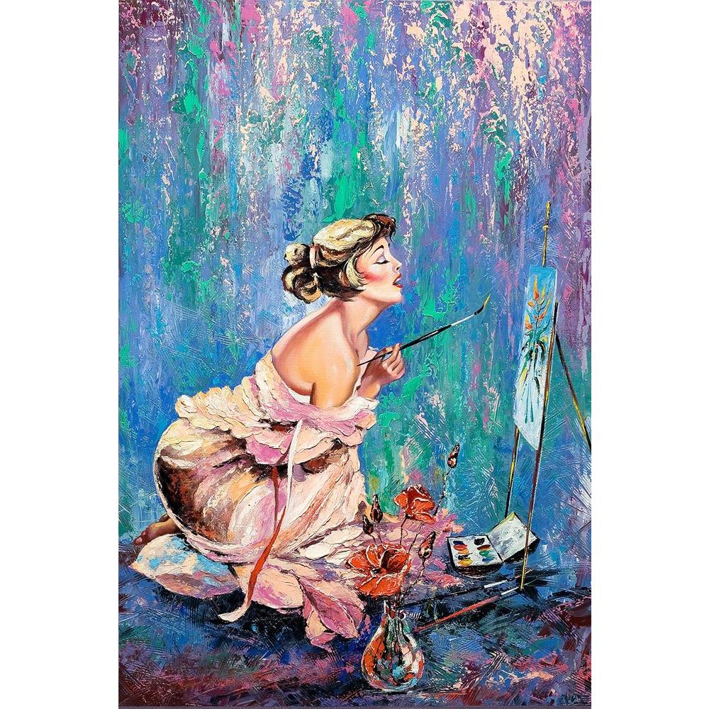 ArtzFolio The Beautiful Girl Drawing A Picture Unframed Paper Poster-Paper Posters Unframed-AZART9695168POS_UN_L-Image Code 5000363 Vishnu Image Folio Pvt Ltd, IC 5000363, ArtzFolio, Paper Posters Unframed, Adult, Figurative, Fine Art Reprint, the, beautiful, girl, drawing, a, picture, unframed, paper, poster, wall poster large size, wall poster for living room, poster for home decoration, paper poster, big size room poster, framed wall poster for living room, home decor posters, pitaara box, modern art pos