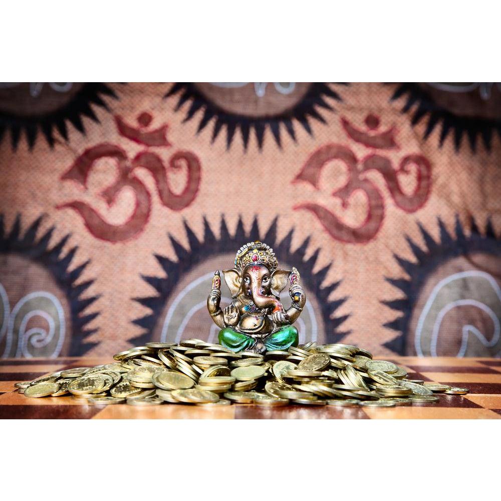 Lord Ganesh Canvas Painting Synthetic Frame-Paintings MDF Framing-AFF_FR-IC 5000369 IC 5000369, Asian, Coins, Culture, Ethnic, God Ganesh, Hinduism, Indian, Religion, Religious, Signs, Signs and Symbols, Spiritual, Symbols, Traditional, Tribal, World Culture, lord, ganesh, canvas, painting, synthetic, frame, money, aum, blessing, bright, chess, cultural, currency, desk, elephant, faith, finance, ganesha, god, gold, golden, heap, hindu, idol, india, knowledge, luxury, making, mythology, om, peace, prosperity