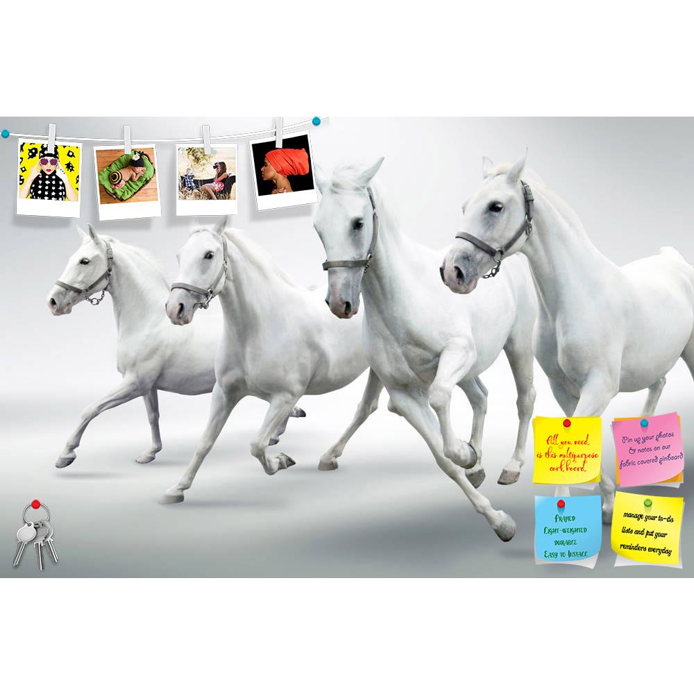 ArtzFolio White Horses D1 Printed Bulletin Board Notice Pin Board Soft Board | Frameless-Bulletin Boards Frameless-AZSAO9763530BLB_FL_L-Image Code 5000379 Vishnu Image Folio Pvt Ltd, IC 5000379, ArtzFolio, Bulletin Boards Frameless, Animals, Photography, white, horses, d1, printed, bulletin, board, notice, pin, soft, frameless, pin up board, push pin board, extra large cork board, big pin board, notice board, small bulletin board, cork board, wall notice board, giant cork board, bulletin board, office notic