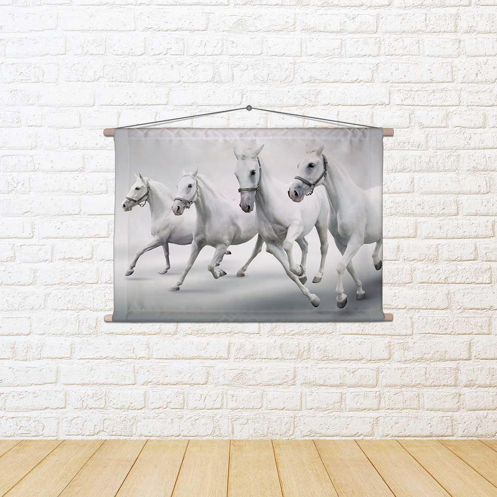 ArtzFolio White Horses D1 Fabric Painting Tapestry Scroll Art Hanging-Scroll Art-AZART9763530TAP_L-Image Code 5000379 Vishnu Image Folio Pvt Ltd, IC 5000379, ArtzFolio, Scroll Art, Animals, Photography, white, horses, d1, fabric, painting, tapestry, scroll, art, hanging, tapestries, room tapestry, hanging tapestry, huge tapestry, amazonbasics, tapestry cloth, fabric wall hanging, unique tapestries, wall tapestry, small tapestry, tapestry wall decor, cheap tapestries, affordable tapestries, tapestry wall han