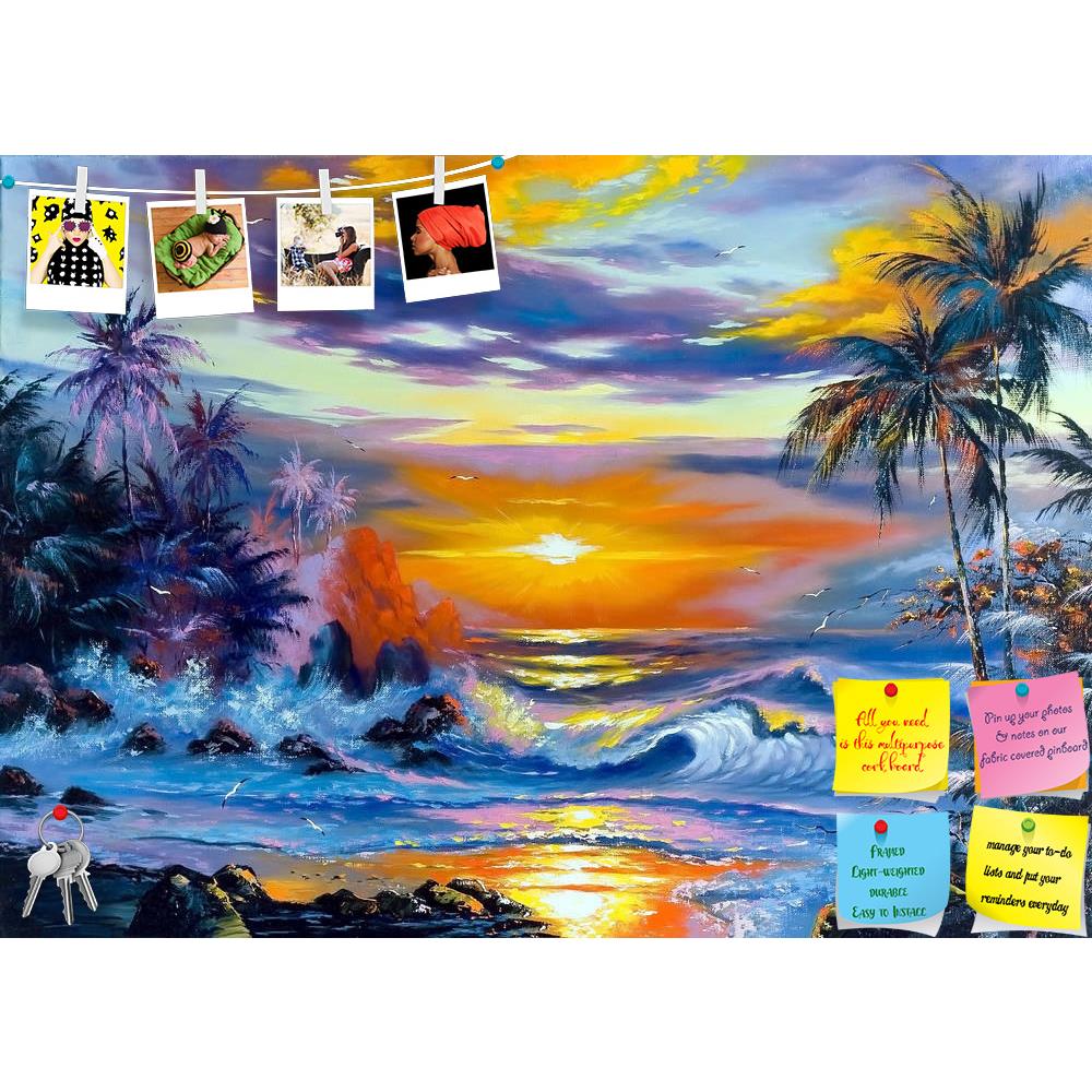 ArtzFolio Beautiful Sea Evening Landscape Printed Bulletin Board Notice Pin Board Soft Board | Frameless-Bulletin Boards Frameless-AZSAO9797308BLB_FL_L-Image Code 5000385 Vishnu Image Folio Pvt Ltd, IC 5000385, ArtzFolio, Bulletin Boards Frameless, Landscapes, Fine Art Reprint, beautiful, sea, evening, landscape, printed, bulletin, board, notice, pin, soft, frameless, pin up board, push pin board, extra large cork board, big pin board, notice board, small bulletin board, cork board, wall notice board, giant