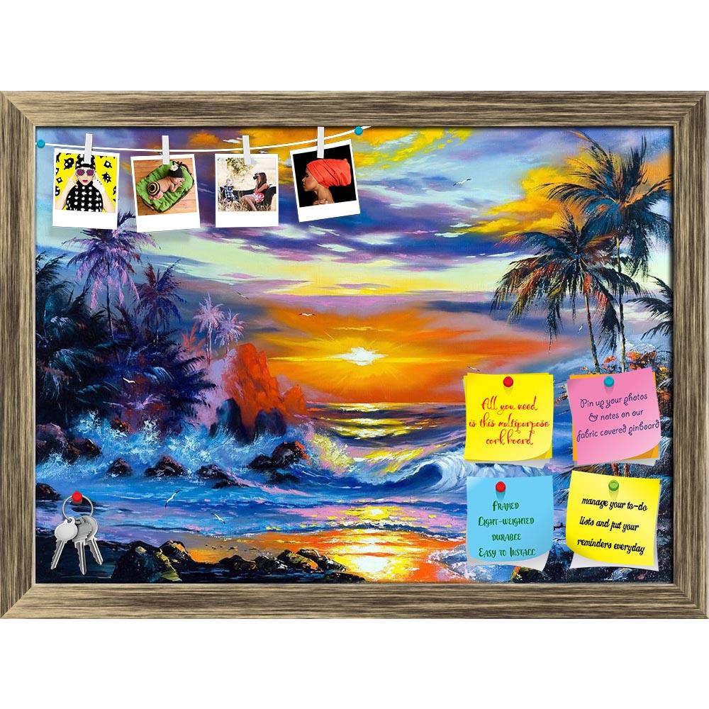 ArtzFolio Beautiful Sea Evening Landscape Printed Bulletin Board Notice Pin Board Soft Board | Framed-Bulletin Boards Framed-AZSAO9797308BLB_FR_L-Image Code 5000385 Vishnu Image Folio Pvt Ltd, IC 5000385, ArtzFolio, Bulletin Boards Framed, Landscapes, Fine Art Reprint, beautiful, sea, evening, landscape, printed, bulletin, board, notice, pin, soft, framed, pin up board, push pin board, extra large cork board, big pin board, notice board, small bulletin board, cork board, wall notice board, giant cork board,