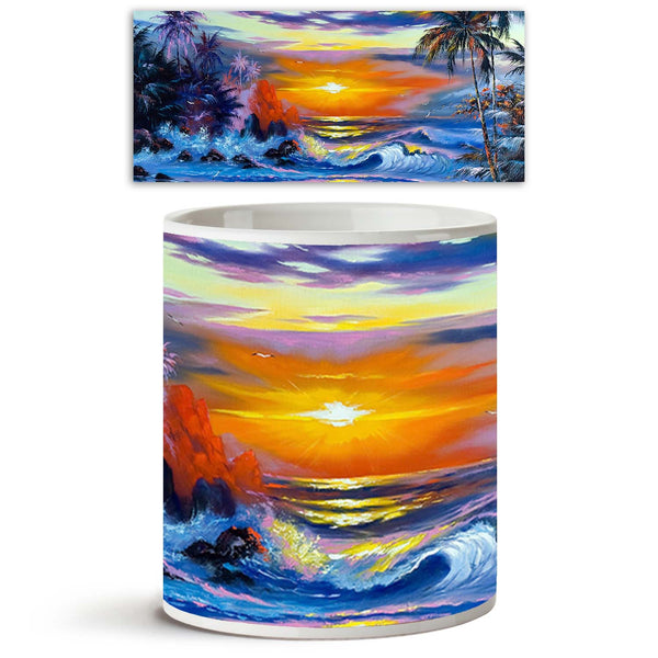 Beautiful Sea Evening Landscape Ceramic Coffee Tea Mug Inside White-Coffee Mugs-MUG-IC 5000385 IC 5000385, Art and Paintings, Birds, Drawing, Impressionism, Landscapes, Marble and Stone, Nature, Paintings, Scenic, beautiful, sea, evening, landscape, ceramic, coffee, tea, mug, inside, white, oil, painting, canvas, art, beauty, brushes, clouds, coast, ocean, paints, palm, trees, picture, registration, seagulls, stones, summer, the, sun, twilight, waves, artzfolio, coffee mugs, custom coffee mugs, promotional 