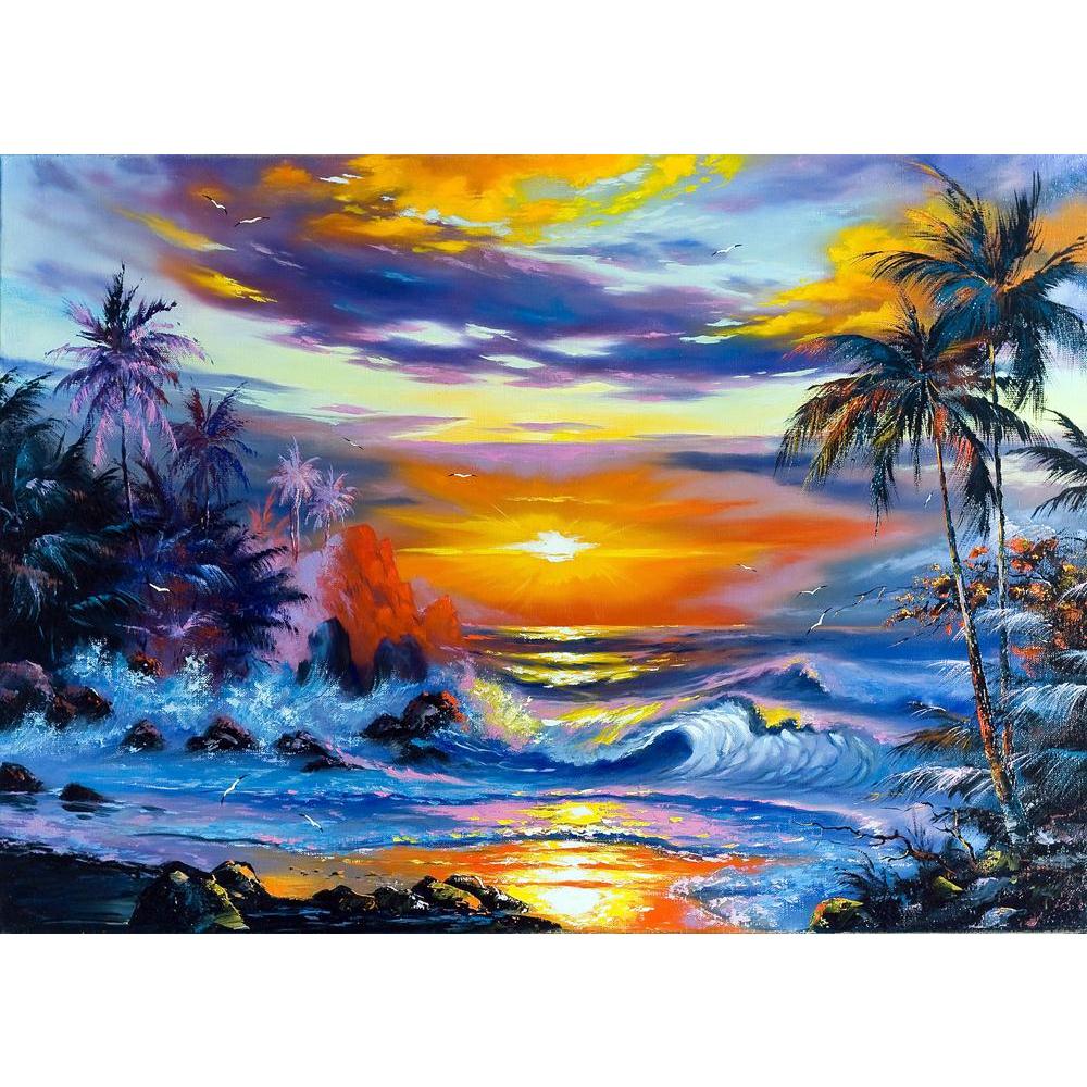 Beautiful Sea Evening Landscape Canvas Painting Synthetic Frame-Paintings MDF Framing-AFF_FR-IC 5000385 IC 5000385, Art and Paintings, Birds, Drawing, Impressionism, Landscapes, Marble and Stone, Nature, Paintings, Scenic, beautiful, sea, evening, landscape, canvas, painting, synthetic, frame, oil, art, beauty, brushes, clouds, coast, ocean, paints, palm, trees, picture, registration, seagulls, stones, summer, the, sun, twilight, waves, artzfolio, wall decor for living room, wall frames for living room, fra