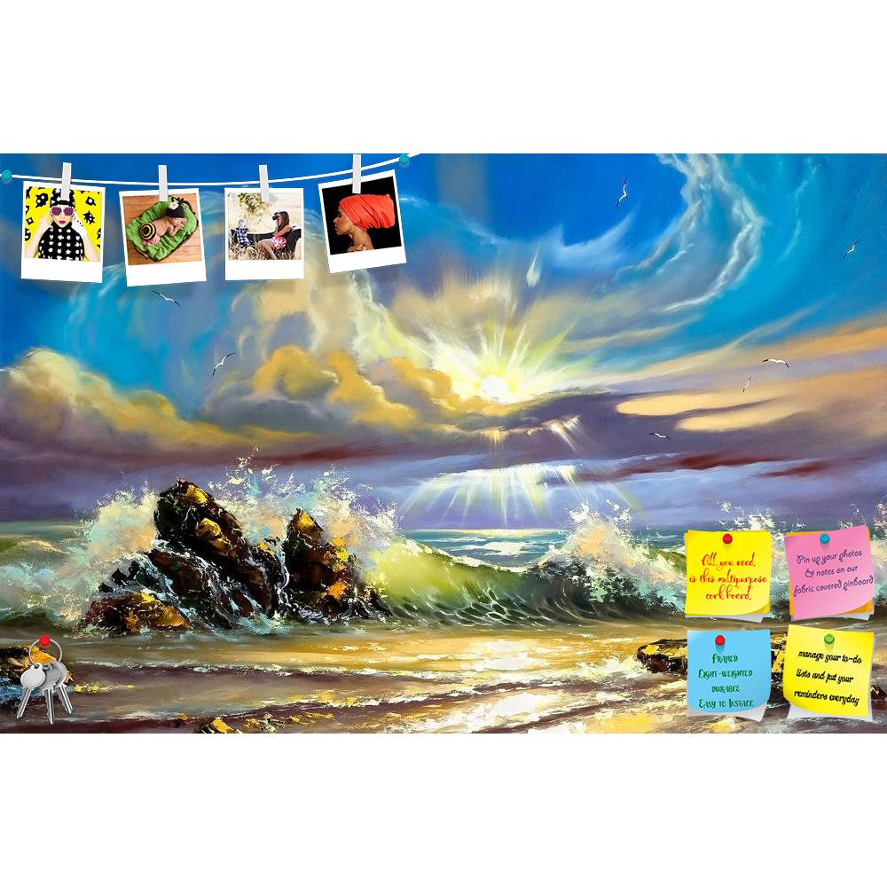 ArtzFolio Sunset On Seacoast Printed Bulletin Board Notice Pin Board Soft Board | Frameless-Bulletin Boards Frameless-AZSAO9797331BLB_FL_L-Image Code 5000387 Vishnu Image Folio Pvt Ltd, IC 5000387, ArtzFolio, Bulletin Boards Frameless, Landscapes, Fine Art Reprint, sunset, on, seacoast, printed, bulletin, board, notice, pin, soft, frameless, pin up board, push pin board, extra large cork board, big pin board, notice board, small bulletin board, cork board, wall notice board, giant cork board, bulletin board