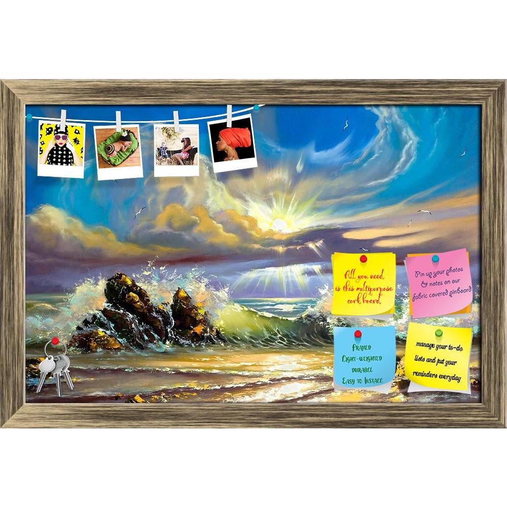 ArtzFolio Sunset On Seacoast Printed Bulletin Board Notice Pin Board Soft Board | Framed-Bulletin Boards Framed-AZSAO9797331BLB_FR_L-Image Code 5000387 Vishnu Image Folio Pvt Ltd, IC 5000387, ArtzFolio, Bulletin Boards Framed, Landscapes, Fine Art Reprint, sunset, on, seacoast, printed, bulletin, board, notice, pin, soft, framed, pin up board, push pin board, extra large cork board, big pin board, notice board, small bulletin board, cork board, wall notice board, giant cork board, bulletin board, office not
