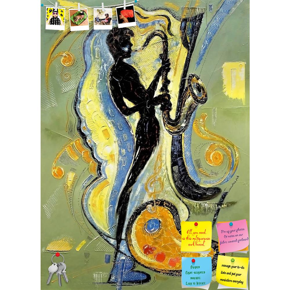 ArtzFolio The Image Of The Musician Playing A Saxophone Printed Bulletin Board Notice Pin Board Soft Board | Frameless-Bulletin Boards Frameless-AZSAO9797343BLB_FL_L-Image Code 5000388 Vishnu Image Folio Pvt Ltd, IC 5000388, ArtzFolio, Bulletin Boards Frameless, Music & Dance, Fine Art Reprint, the, image, of, musician, playing, a, saxophone, printed, bulletin, board, notice, pin, soft, frameless, pin up board, push pin board, extra large cork board, big pin board, notice board, small bulletin board, cork b