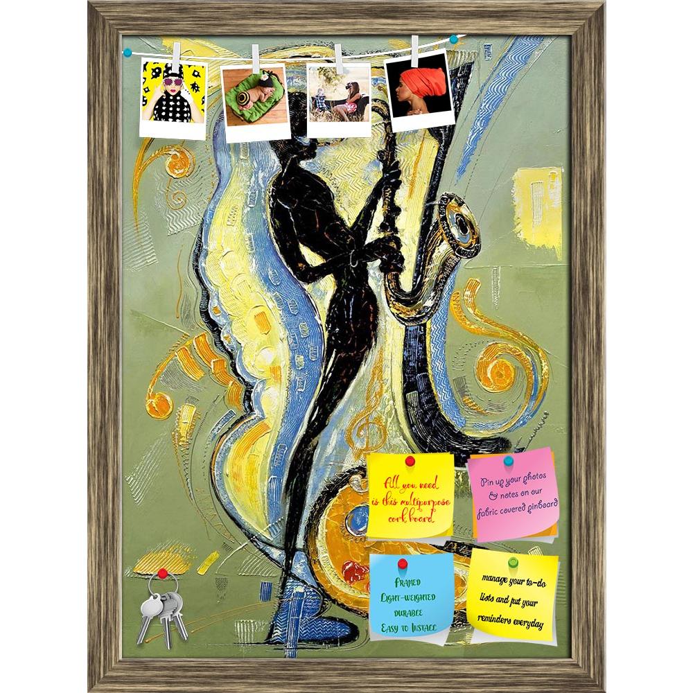 ArtzFolio The Image Of The Musician Playing A Saxophone Printed Bulletin Board Notice Pin Board Soft Board | Framed-Bulletin Boards Framed-AZSAO9797343BLB_FR_L-Image Code 5000388 Vishnu Image Folio Pvt Ltd, IC 5000388, ArtzFolio, Bulletin Boards Framed, Music & Dance, Fine Art Reprint, the, image, of, musician, playing, a, saxophone, printed, bulletin, board, notice, pin, soft, framed, pin up board, push pin board, extra large cork board, big pin board, notice board, small bulletin board, cork board, wall n