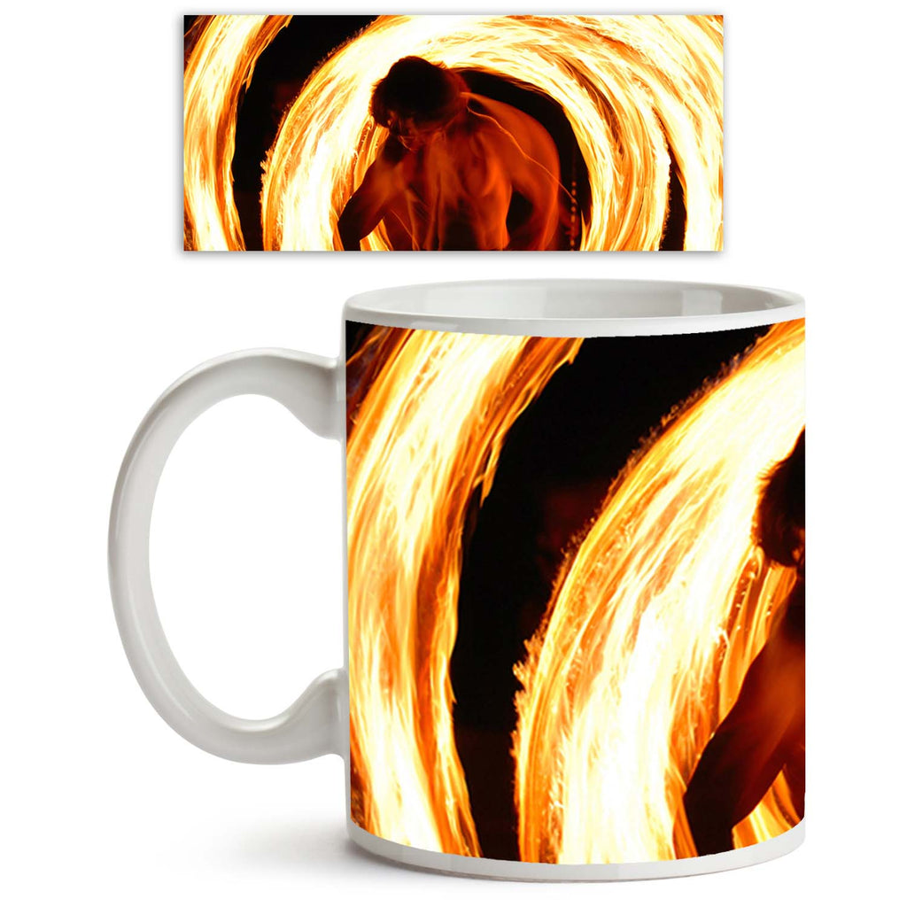 Fire Show Ceramic Coffee Tea Mug Inside White-Coffee Mugs-MUG-IC 5000390 IC 5000390, Circle, Culture, Dance, Entertainment, Ethnic, Festivals, Festivals and Occasions, Festive, Music and Dance, Nature, People, Scenic, Sports, Traditional, Tribal, World Culture, fire, show, ceramic, coffee, tea, mug, inside, white, adventure, amazing, beauty, burn, challenge, color, confidence, dancer, danger, dangerous, effect, festival, flame, heat, hot, human, juggling, life, light, man, model, motion, night, party, perfo