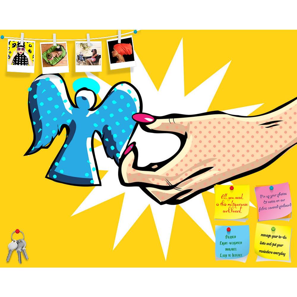 ArtzFolio Pop Art Comic Angel In Female Hand Printed Bulletin Board Notice Pin Board Soft Board | Frameless-Bulletin Boards Frameless-AZSAO9885223BLB_FL_L-Image Code 5000392 Vishnu Image Folio Pvt Ltd, IC 5000392, ArtzFolio, Bulletin Boards Frameless, Kids, Pop Art, Digital Art, pop, art, comic, angel, in, female, hand, printed, bulletin, board, notice, pin, soft, frameless, pin up board, push pin board, extra large cork board, big pin board, notice board, small bulletin board, cork board, wall notice board