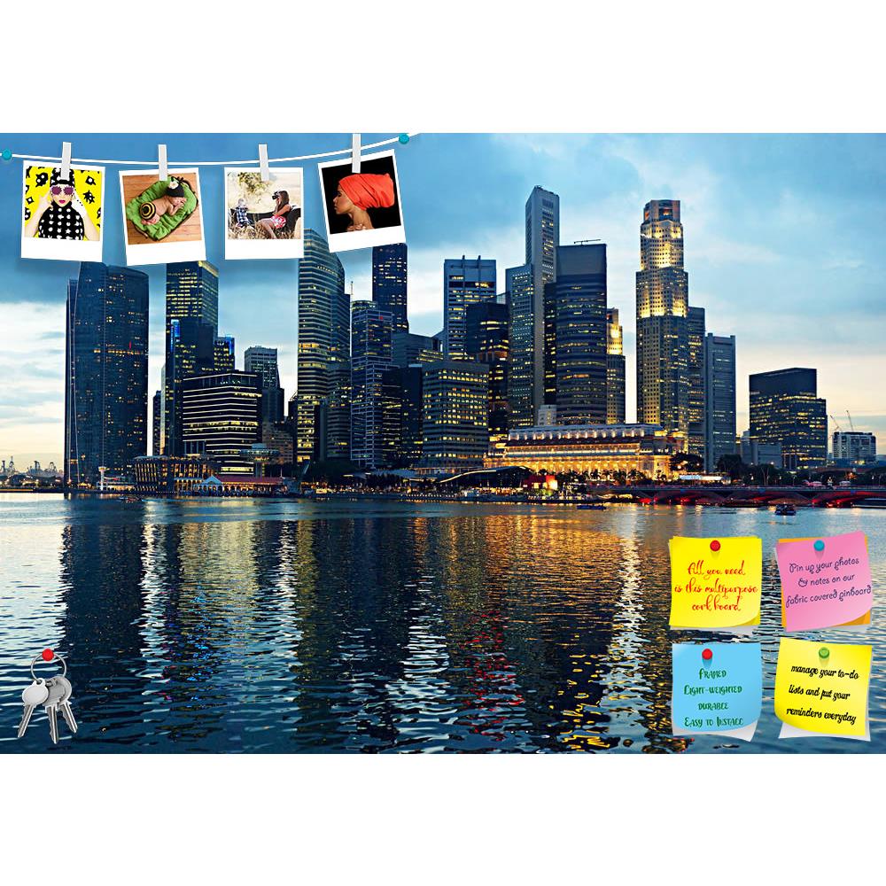 ArtzFolio Panorama Of Singapore In The Beautiful Evening Printed Bulletin Board Notice Pin Board Soft Board | Frameless-Bulletin Boards Frameless-AZSAO9970896BLB_FL_L-Image Code 5000398 Vishnu Image Folio Pvt Ltd, IC 5000398, ArtzFolio, Bulletin Boards Frameless, Places, Photography, panorama, of, singapore, in, the, beautiful, evening, printed, bulletin, board, notice, pin, soft, frameless, riverside, skyscraper, island, coast, tower, town, river, corporate, business, central, waterfront, landmark, urban, 