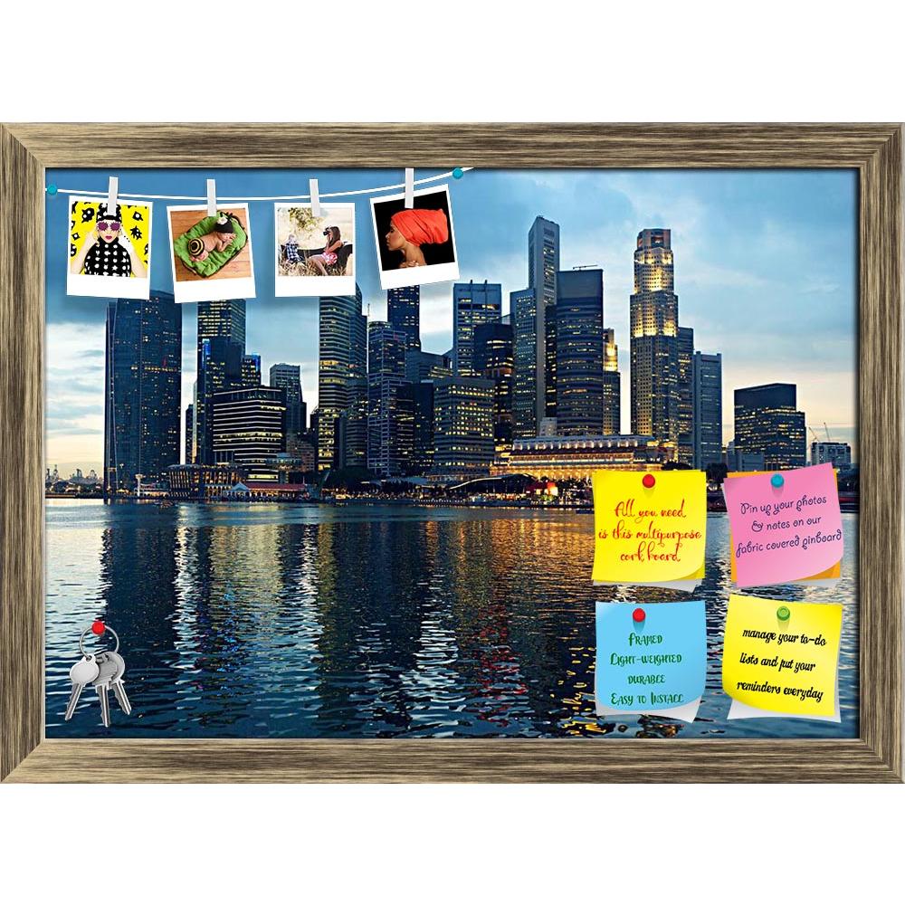 ArtzFolio Panorama Of Singapore In The Beautiful Evening Printed Bulletin Board Notice Pin Board Soft Board | Framed-Bulletin Boards Framed-AZSAO9970896BLB_FR_L-Image Code 5000398 Vishnu Image Folio Pvt Ltd, IC 5000398, ArtzFolio, Bulletin Boards Framed, Places, Photography, panorama, of, singapore, in, the, beautiful, evening, printed, bulletin, board, notice, pin, soft, framed, riverside, skyscraper, island, coast, tower, town, river, corporate, business, central, waterfront, landmark, urban, quay, commer
