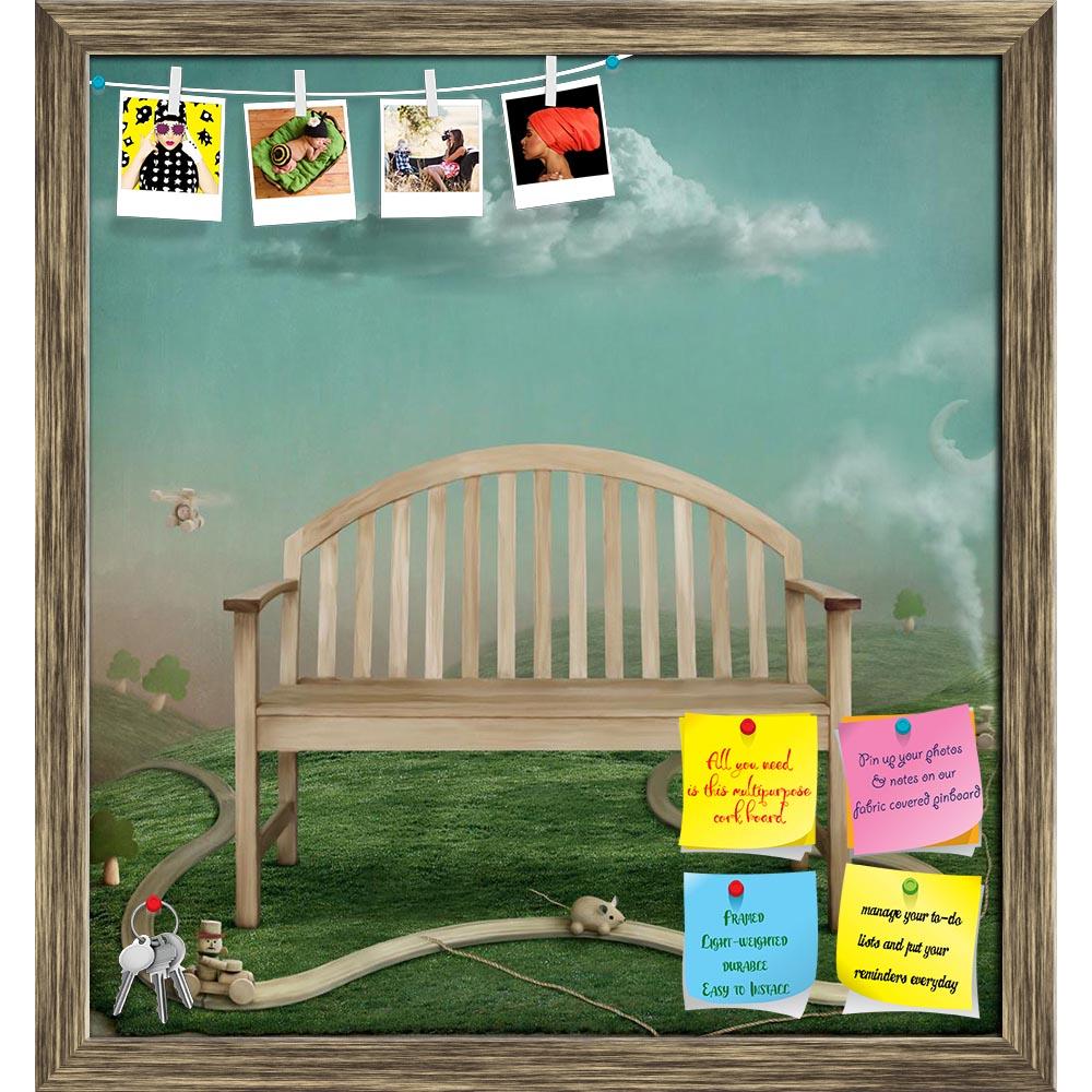 ArtzFolio Toy Railroad & Bench Printed Bulletin Board Notice Pin Board Soft Board | Framed-Bulletin Boards Framed-AZSAO10034763BLB_FR_L-Image Code 5000407 Vishnu Image Folio Pvt Ltd, IC 5000407, ArtzFolio, Bulletin Boards Framed, Fantasy, Kids, Digital Art, toy, railroad, bench, printed, bulletin, board, notice, pin, soft, framed, pin up board, push pin board, extra large cork board, big pin board, notice board, small bulletin board, cork board, wall notice board, giant cork board, bulletin board, office no